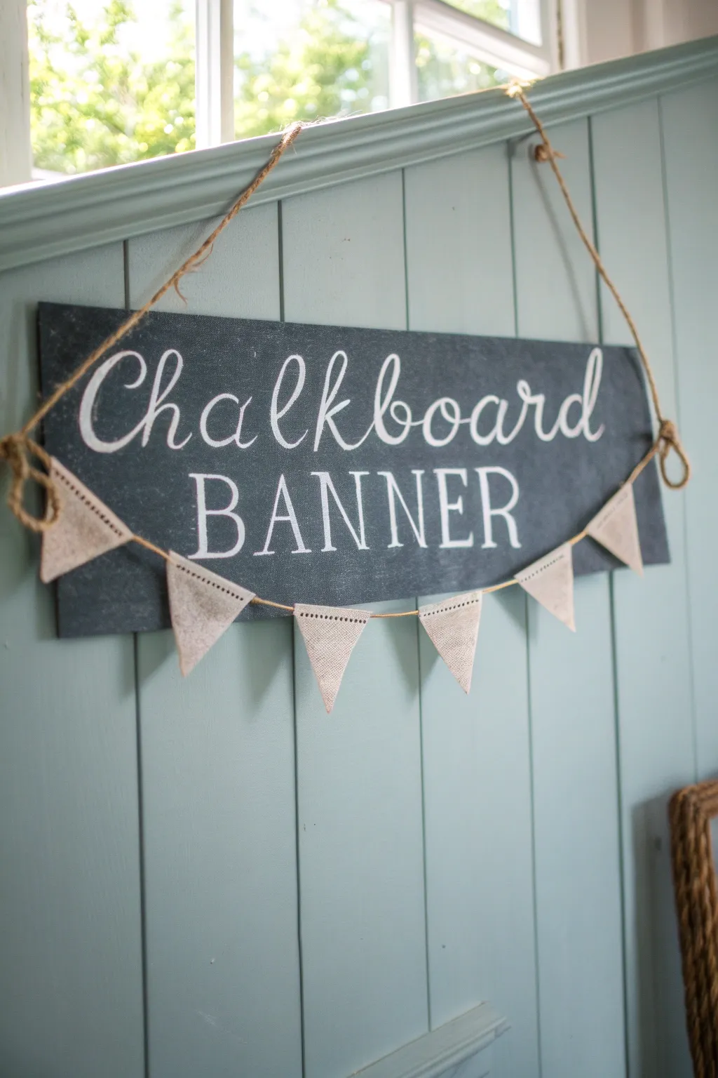 Transform your space with a charming chalkboard banner – perfect for every occasion!