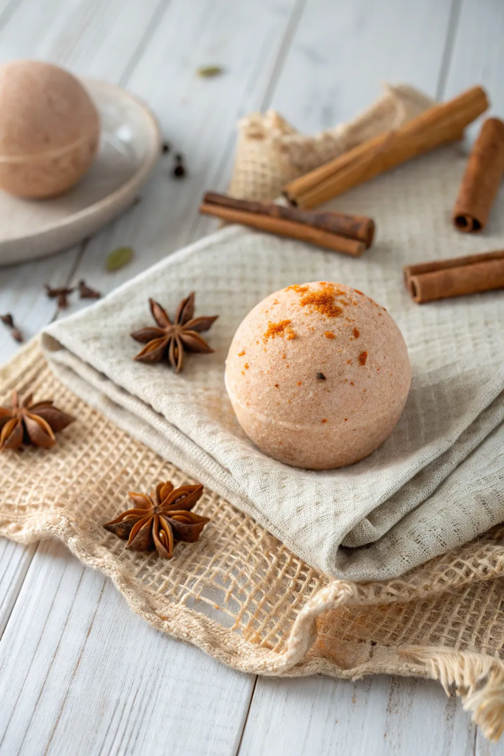 Warm up your bath time with a pumpkin spice bath bomb – the essence of autumn coziness!