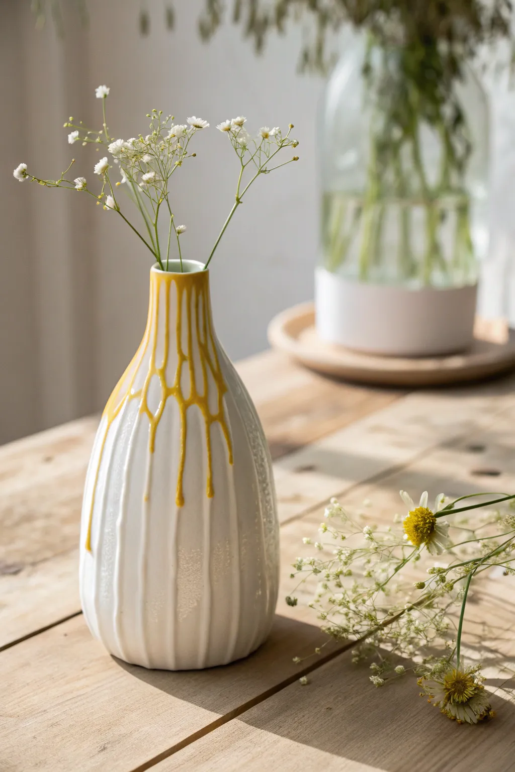 Add a sweet touch to your décor with a DIY Honey Drip Vase.