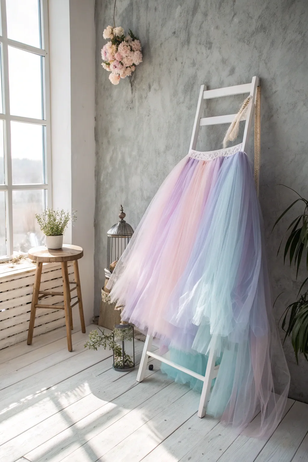 Float on air with dreamy tulle layers—craft your own ethereal carnival look!