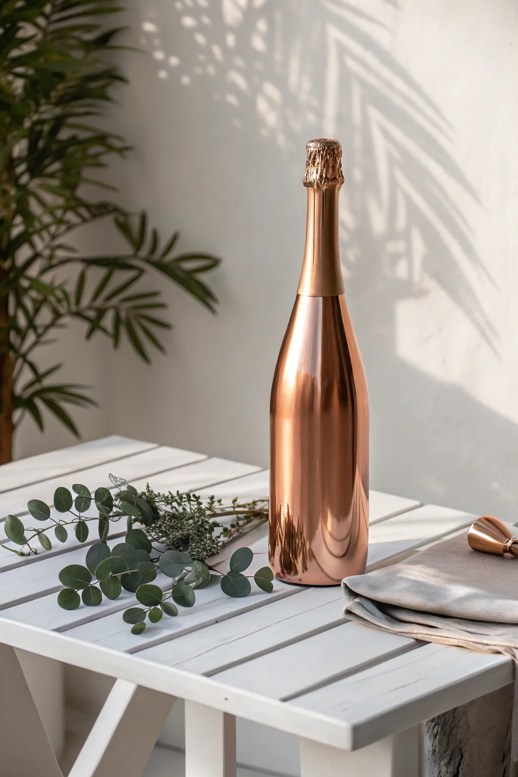 Elevate your celebrations with a touch of copper elegance. ✨🍾 #DIYDecor #ScandiBoho