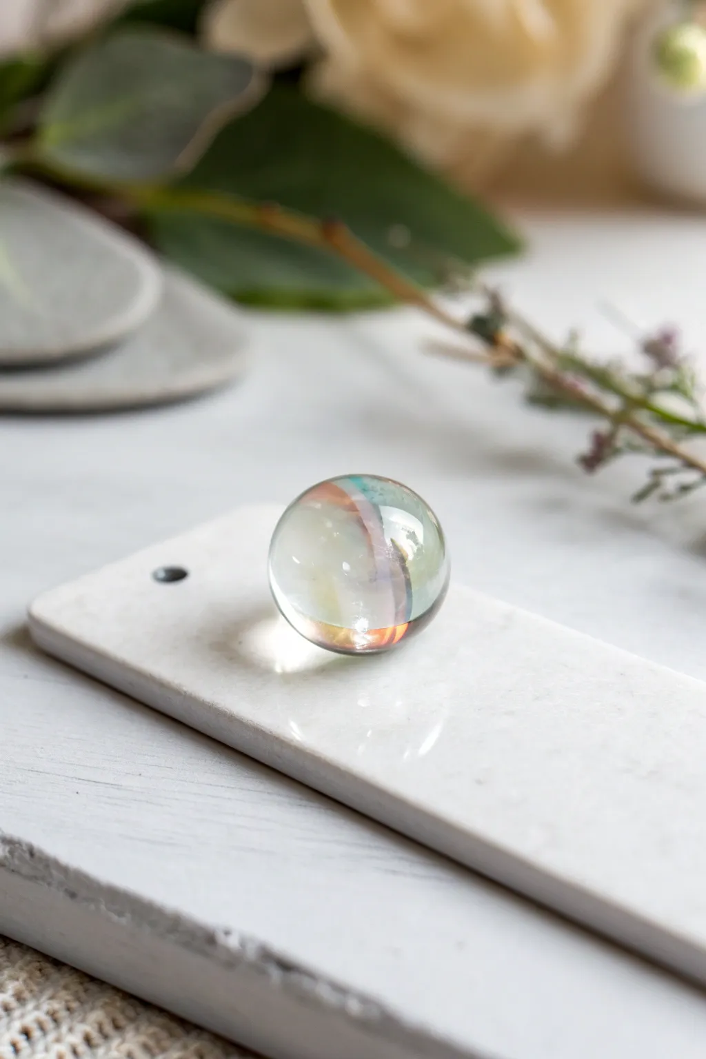 Transform your space with the simple elegance of handmade marble magnets.