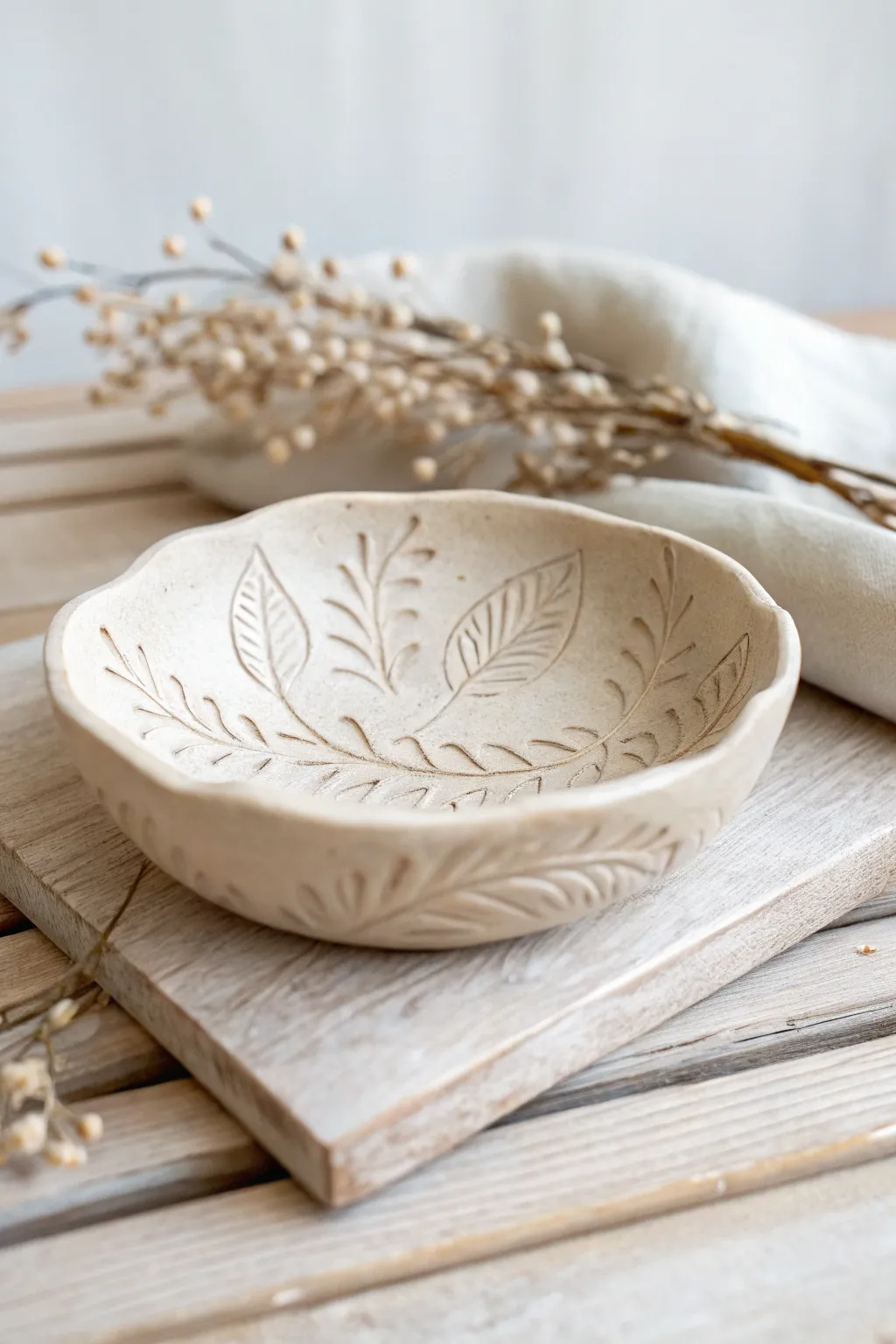 Embrace simplicity and elegance with handmade clay jewelry dishes, perfect for organizing your treasures.