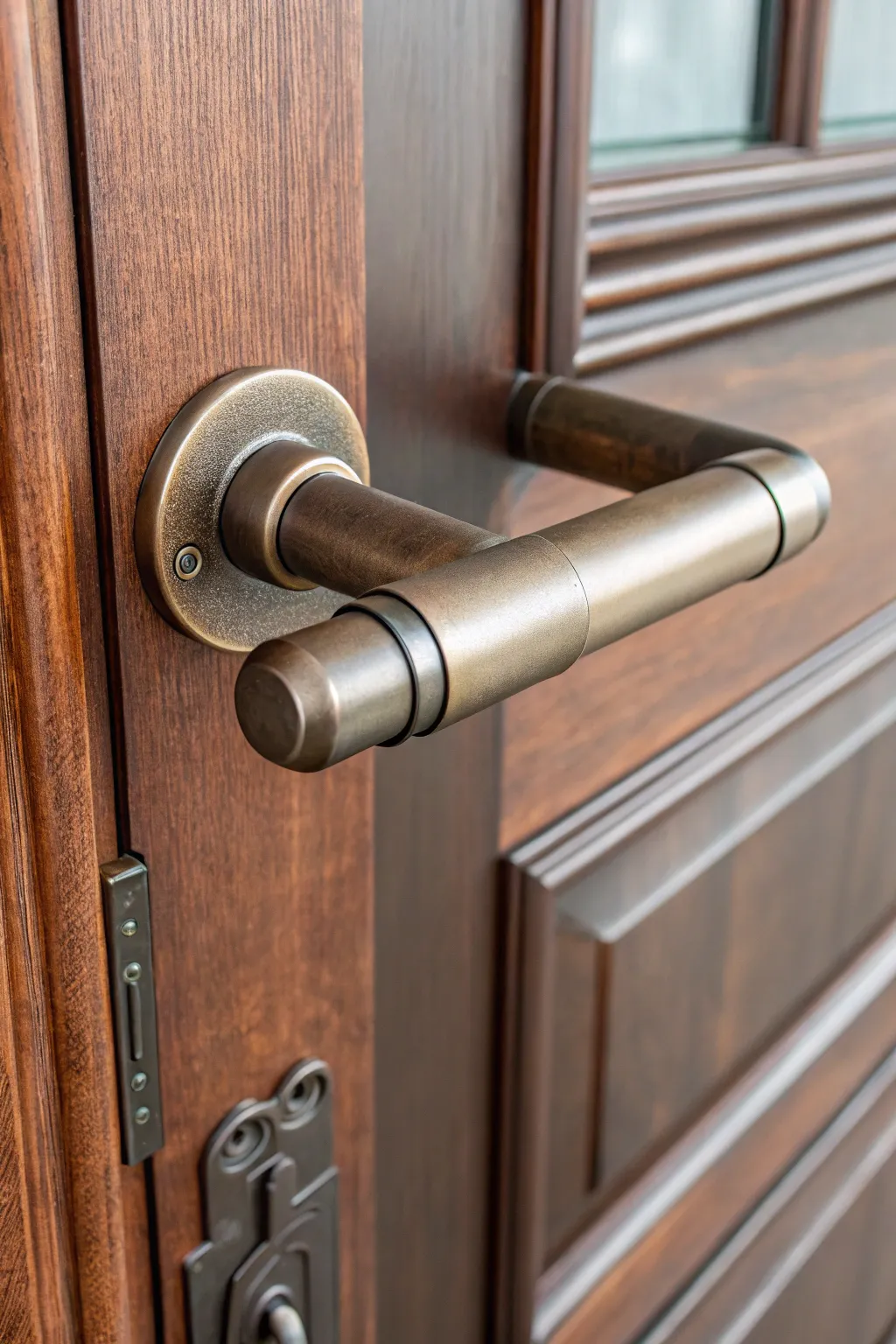 Elevate your door with this chic DIY handle made from painted PVC—where simplicity meets style.