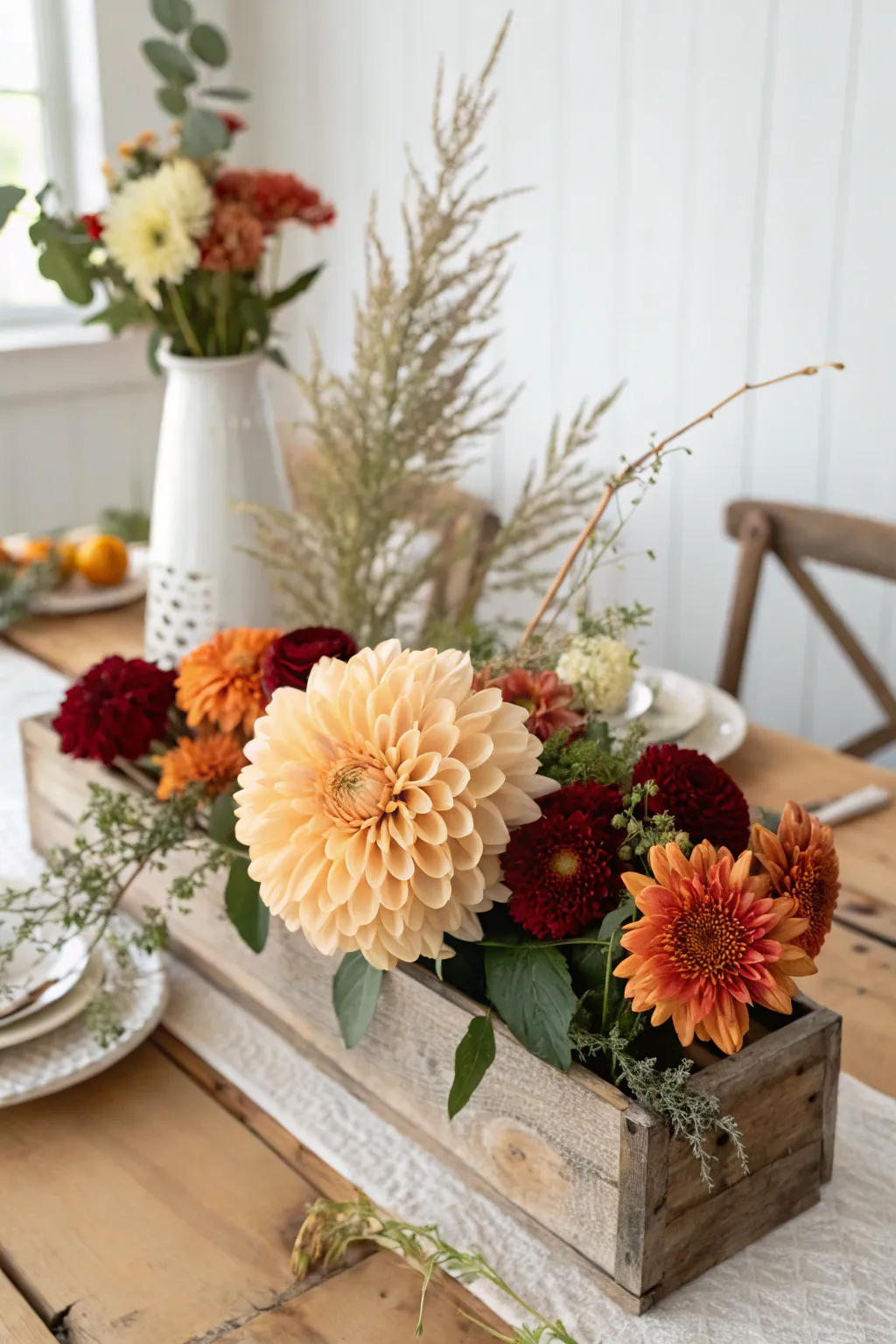 Embrace seasonal beauty with a DIY flower bar that captures the essence of autumn. 🍂✨ #ScandiBoho #FlowerBar