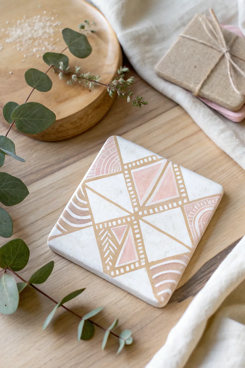 Elevate your space with a touch of handcrafted elegance: DIY decorative coasters that blend simplicity and style.