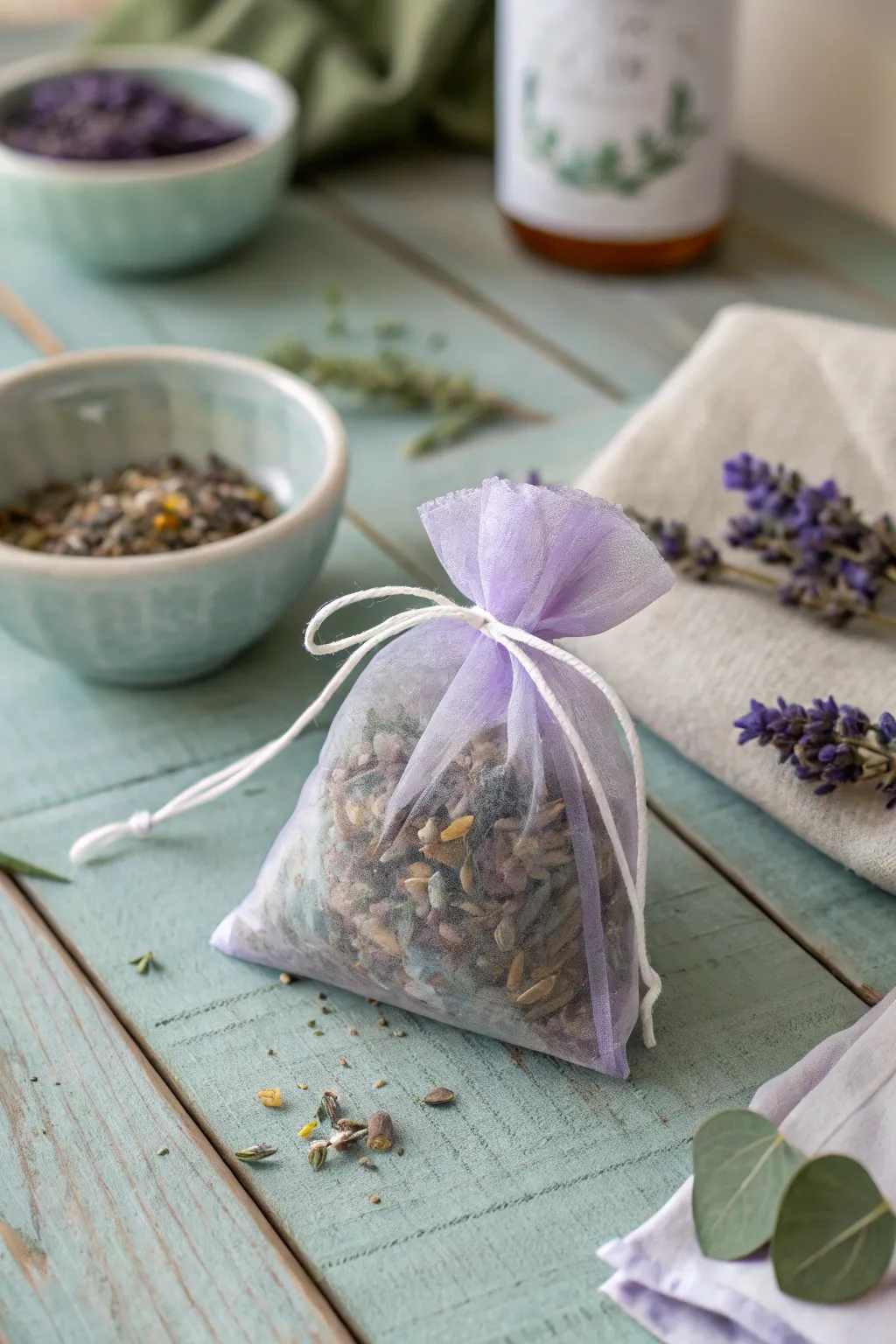 Transform your bath into a spa retreat with this DIY lavender bath tea sachet - a perfect gift for tea lovers seeking relaxation.