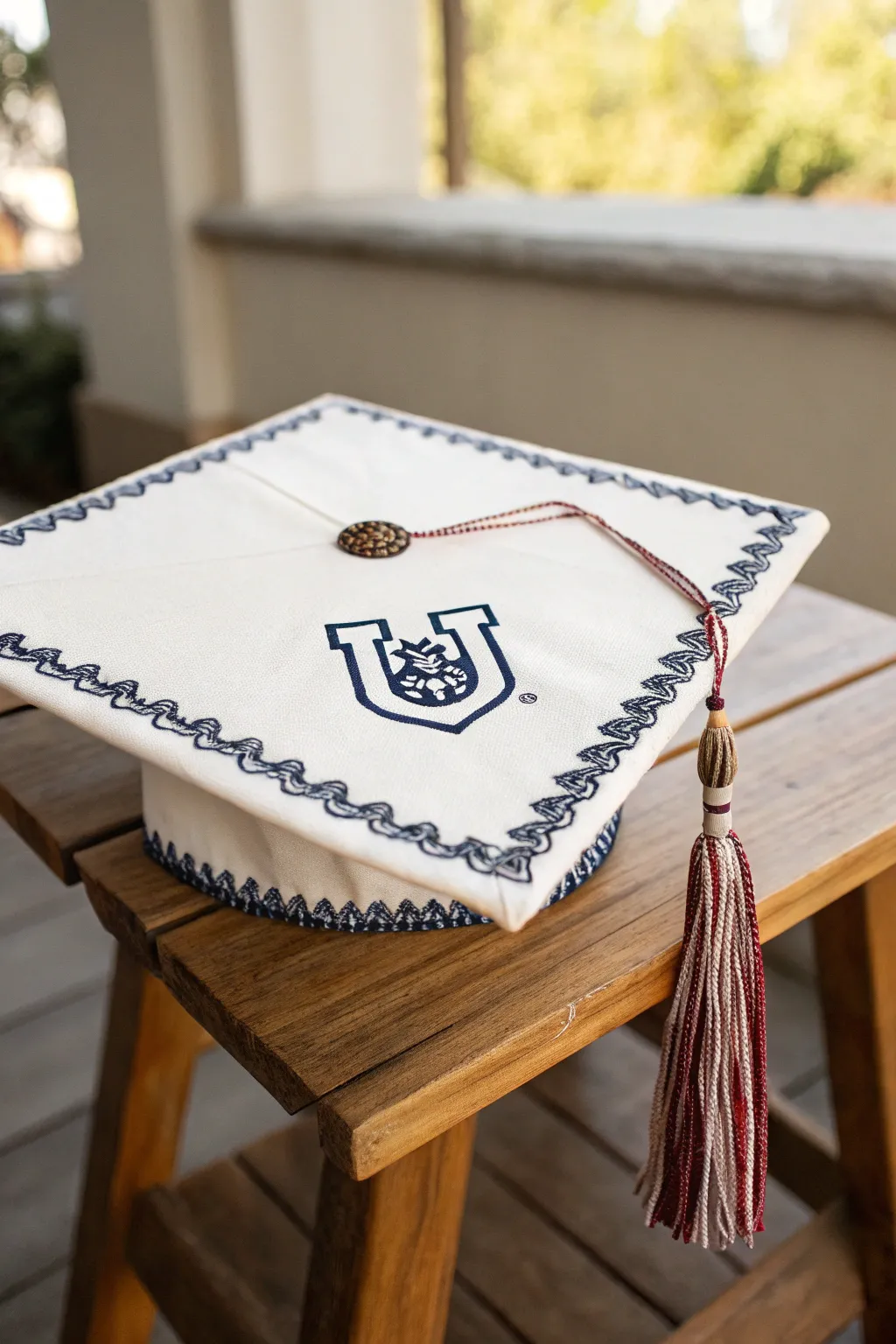 Celebrate your journey with a personalized touch of school spirit and minimalist charm.
