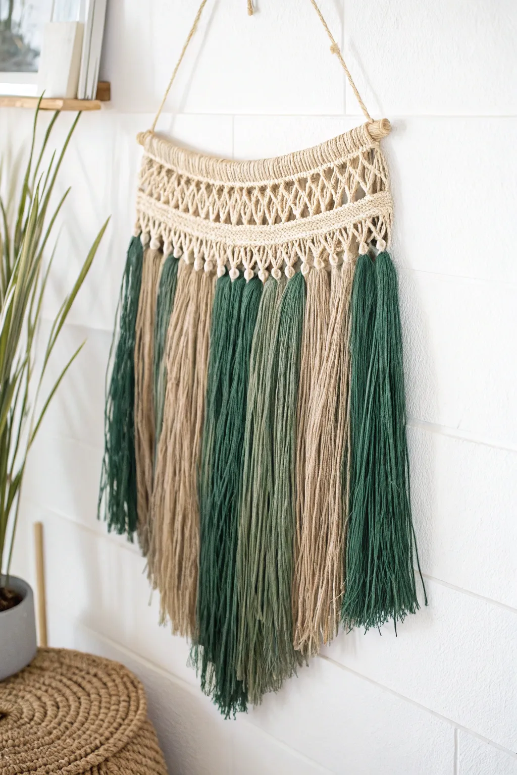Elevate your DIY Hawaiian backdrop with a touch of nature's elegance: the grass skirt fringe.