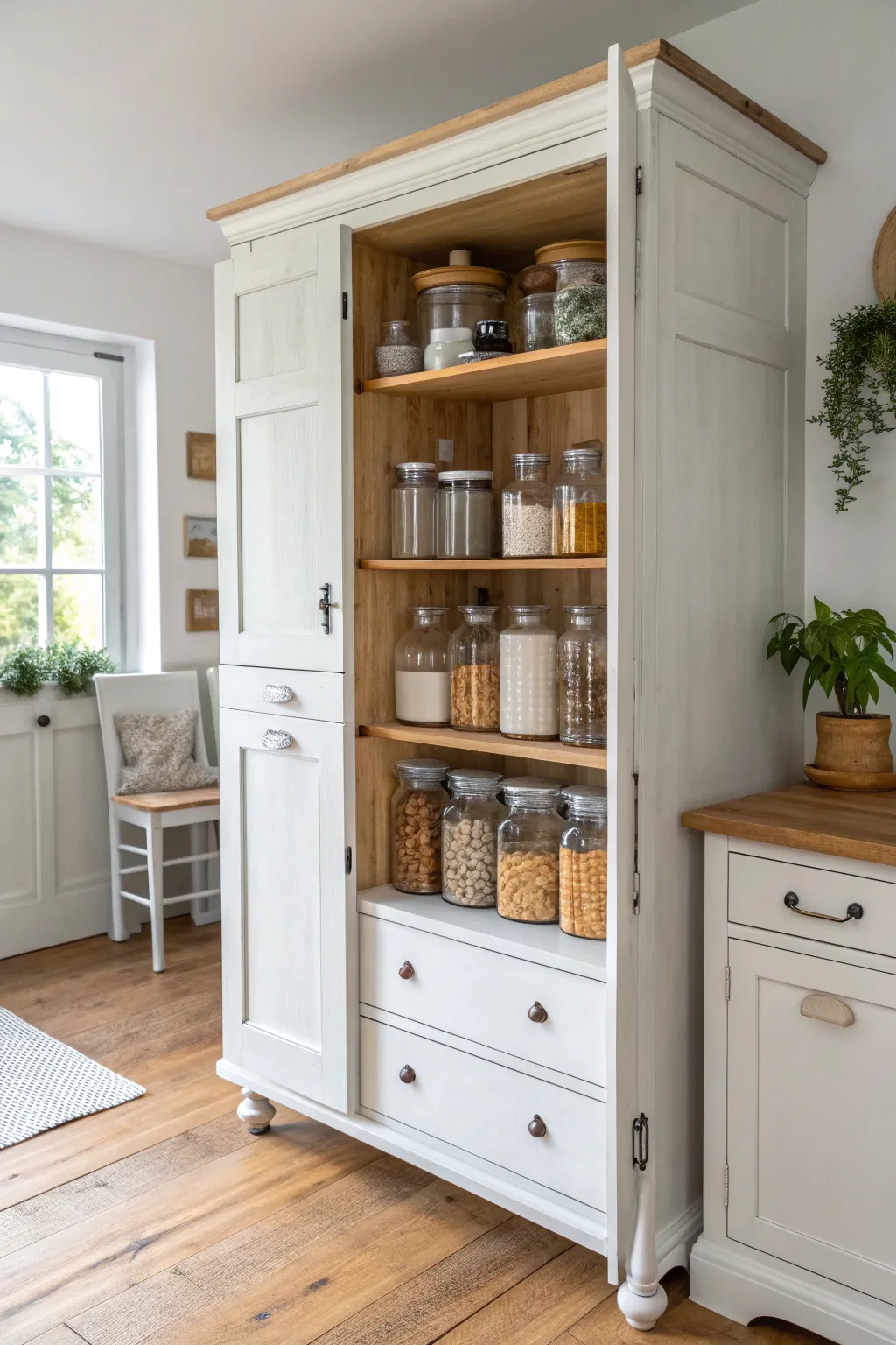 From old charm to kitchen star: Discover the beauty of repurposed vintage furniture.
