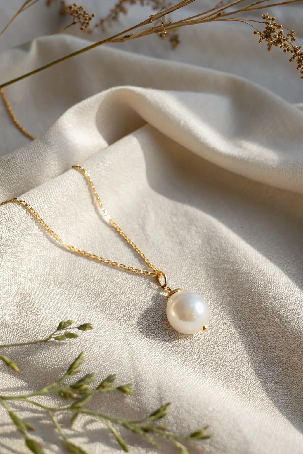 Embrace simplicity and elegance with this stunning pearl pendant, a timeless piece that speaks volumes.