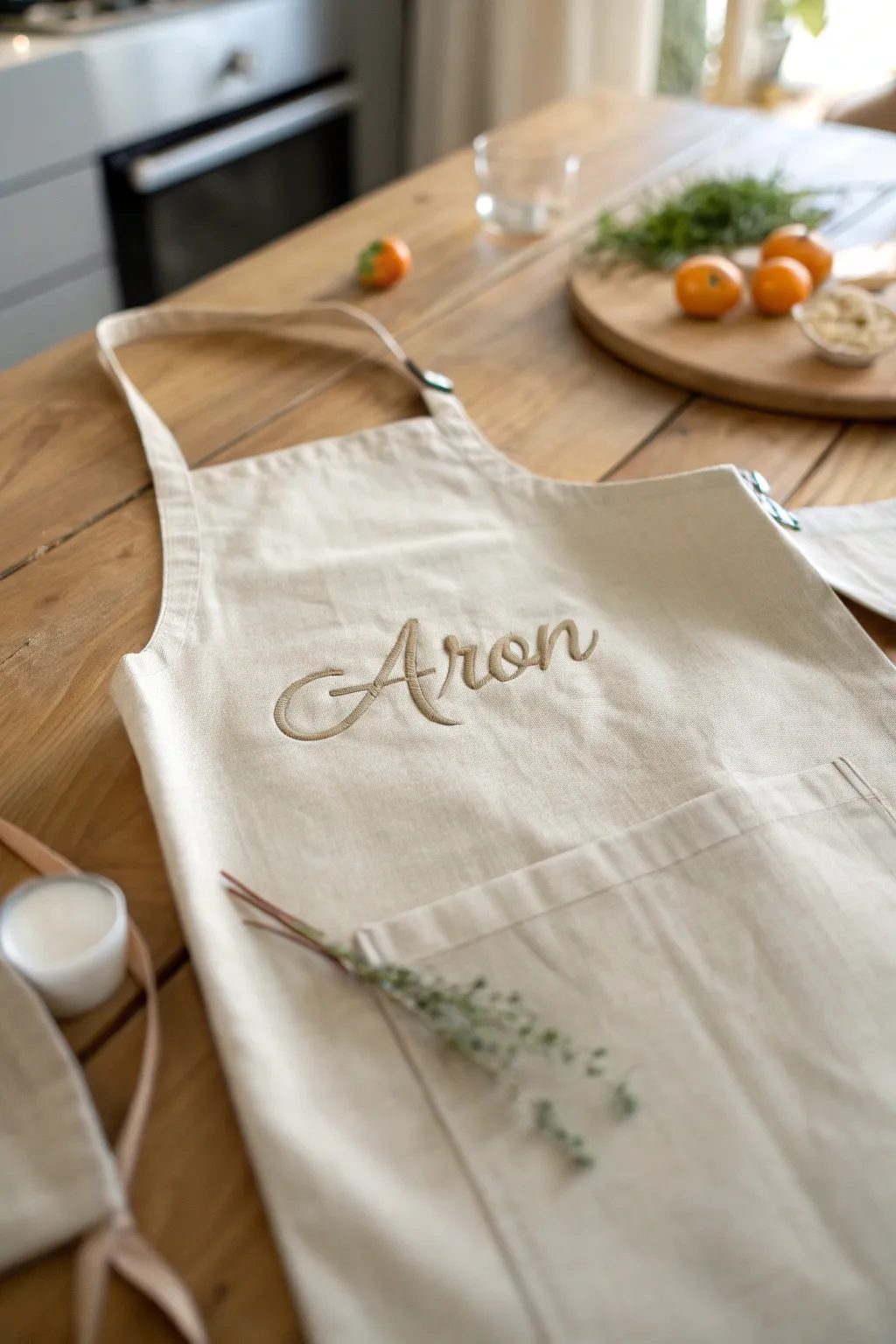 Craft your love into every stitch with personalized aprons that blend simplicity and style.