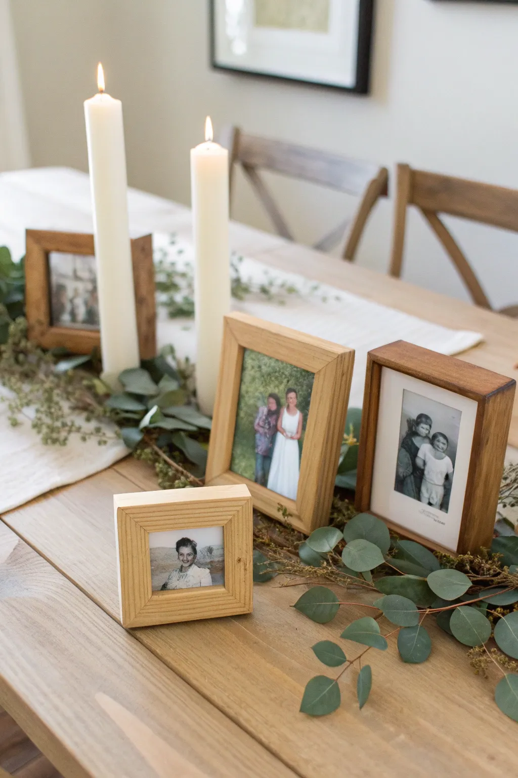 Capture cherished moments with a minimalist twist. Create a stunning centerpiece that celebrates memories with elegance and simplicity.