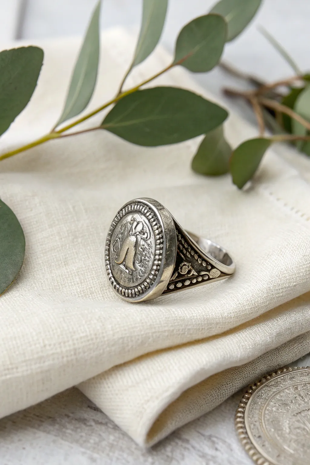 Transform history into elegance with a handcrafted coin ring, where simplicity meets timeless beauty.