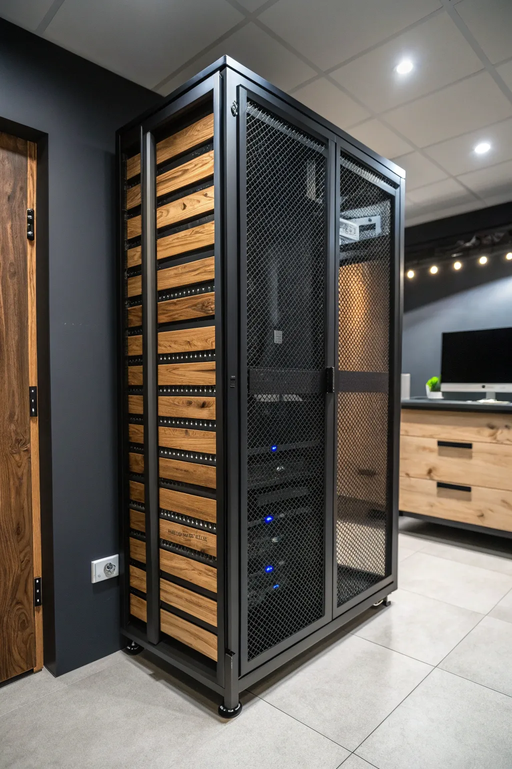 Cool and Efficient: Elevate your server setup with this stylish, ventilation-focused DIY rack.