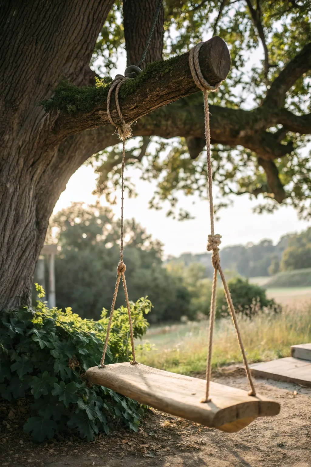 Embrace natural simplicity with this handcrafted tree branch swing, a perfect blend of Scandinavian minimalism and Boho charm.