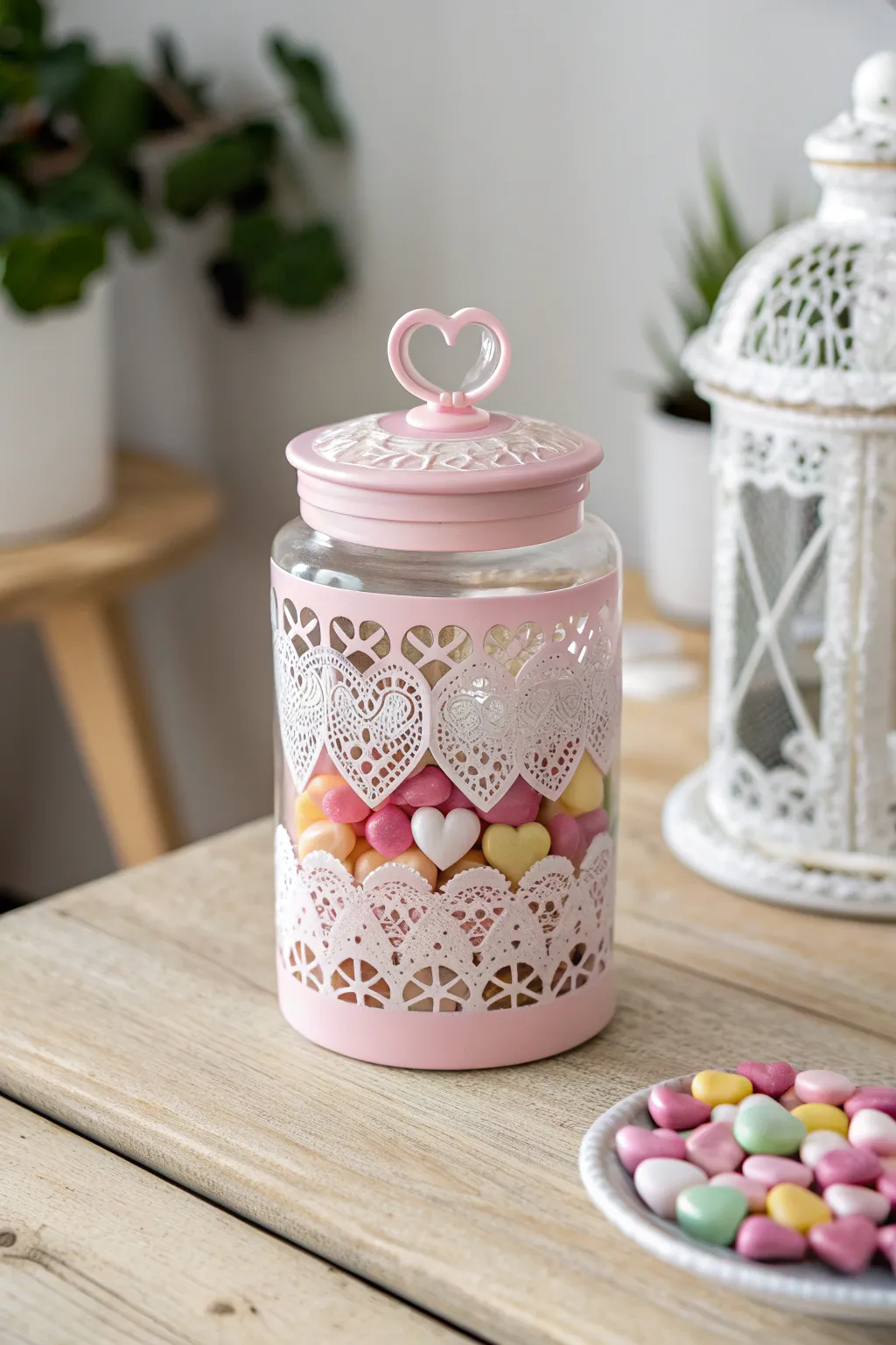 Craft your love with personalized candy jars that speak from the heart.
