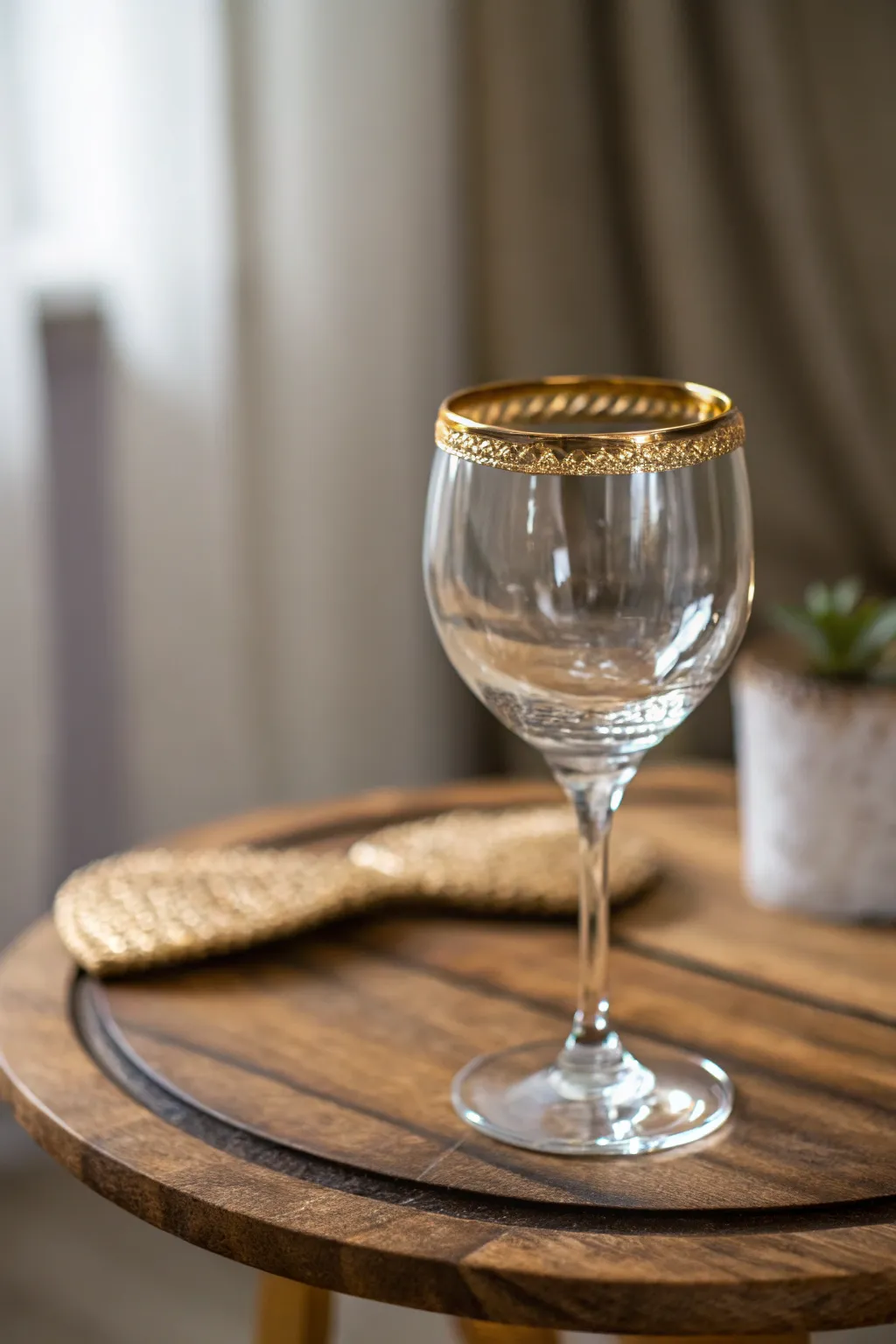 Elevate your wine experience with a touch of gold elegance.