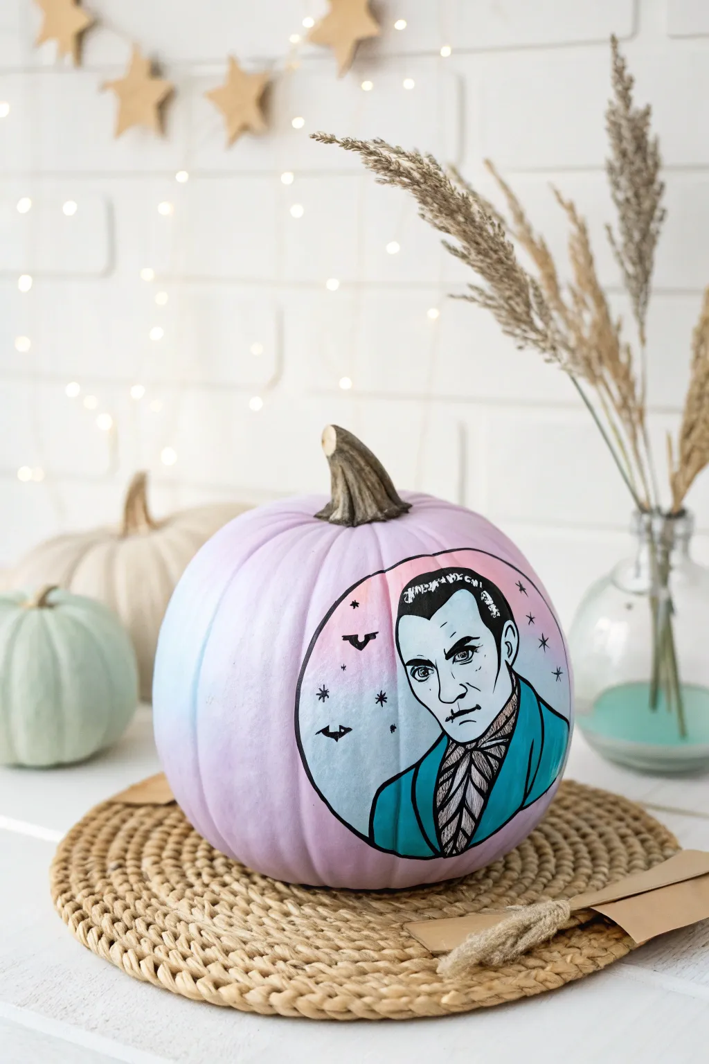 Dracula gets a chic makeover with pastel colors and minimalist flair!