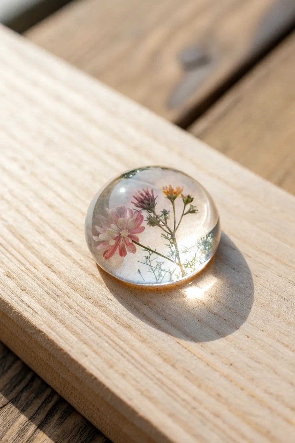 Crafting Beauty: Elegant glass gem magnets for a touch of natural charm.