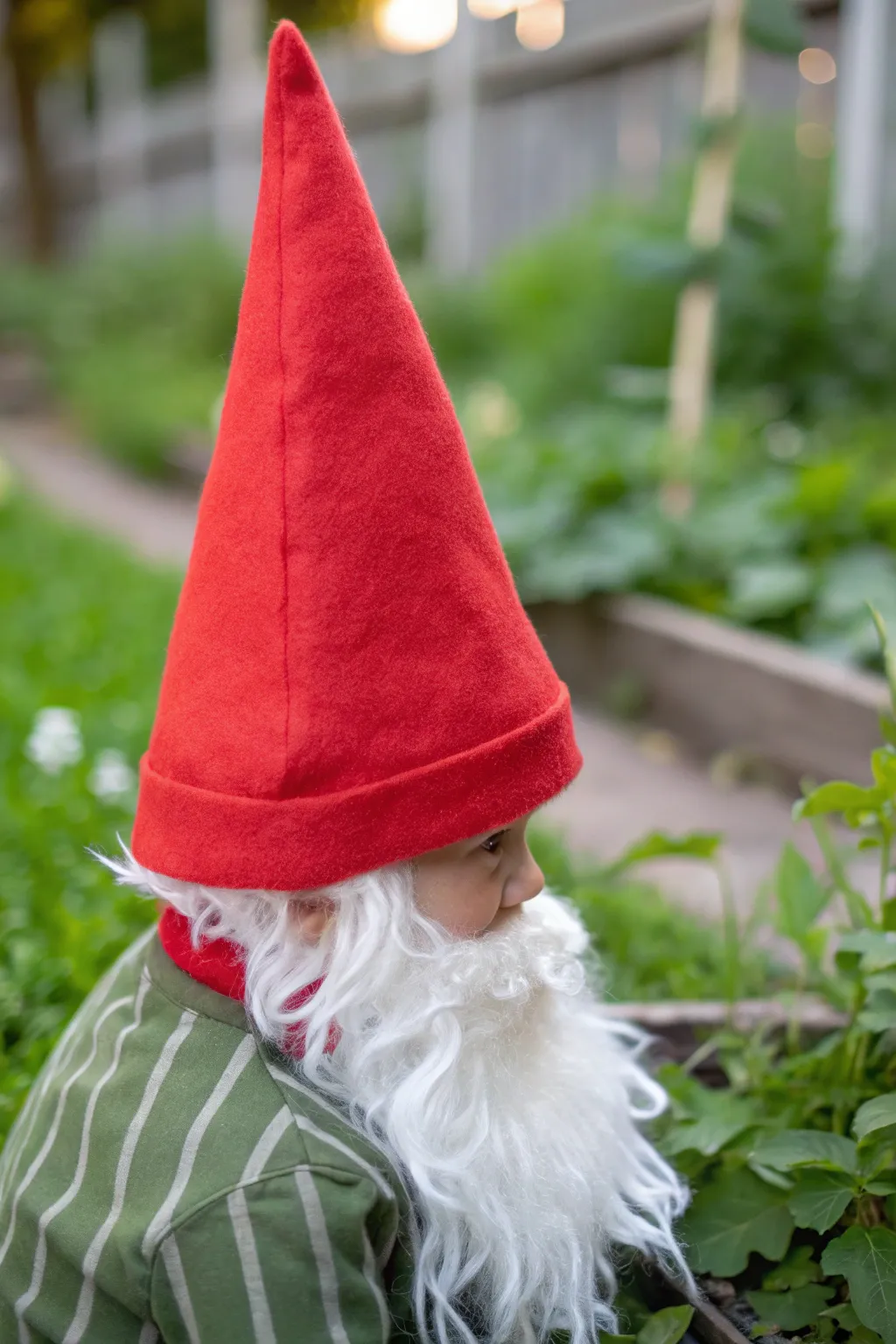 Unleash your creativity with this DIY garden gnome costume – a perfect blend of fun and fantasy!
