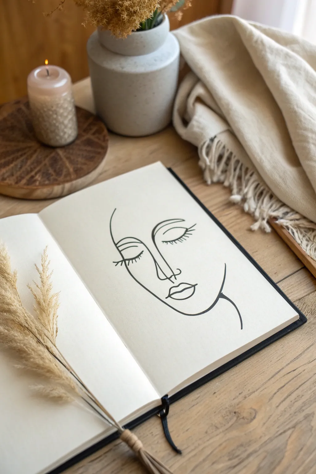 Discover the beauty in simplicity with minimalist line art that speaks volumes with just a few strokes.