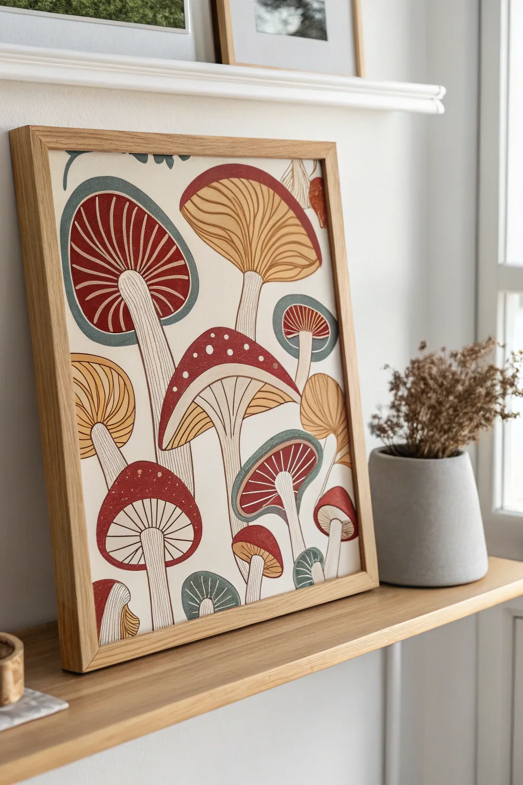 Dive into the whimsical world of abstract mushroom art—where bold colors and natural beauty meet in perfect harmony.
