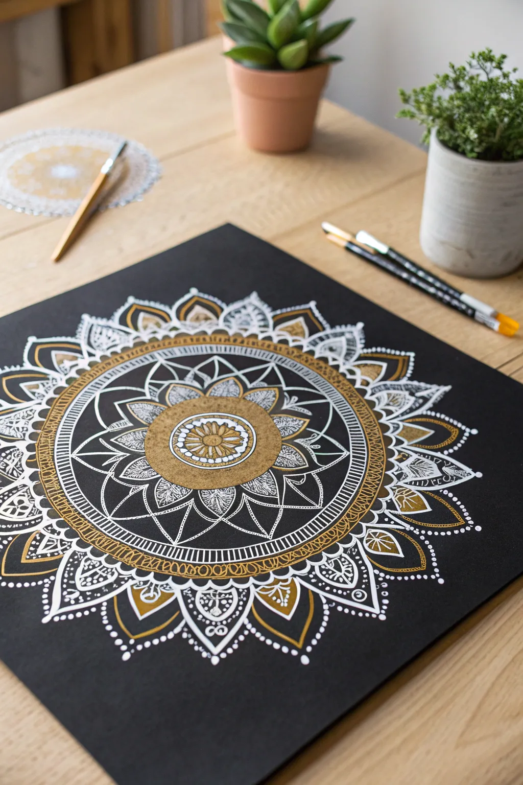 Craft your own mystical mandalas and discover the beauty in simplicity.