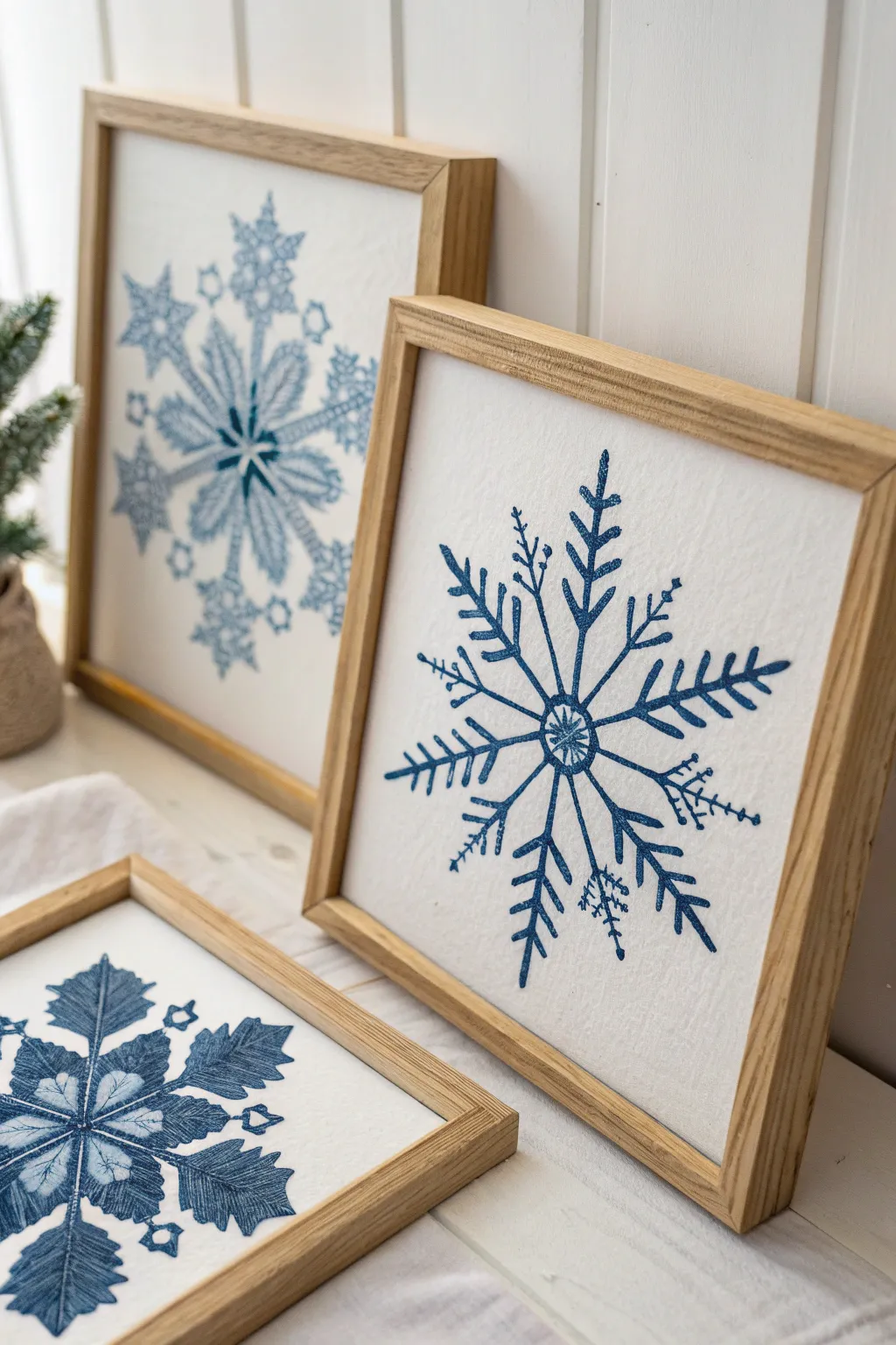 Embrace the elegance of simplicity with a monochrome snowflake masterpiece.