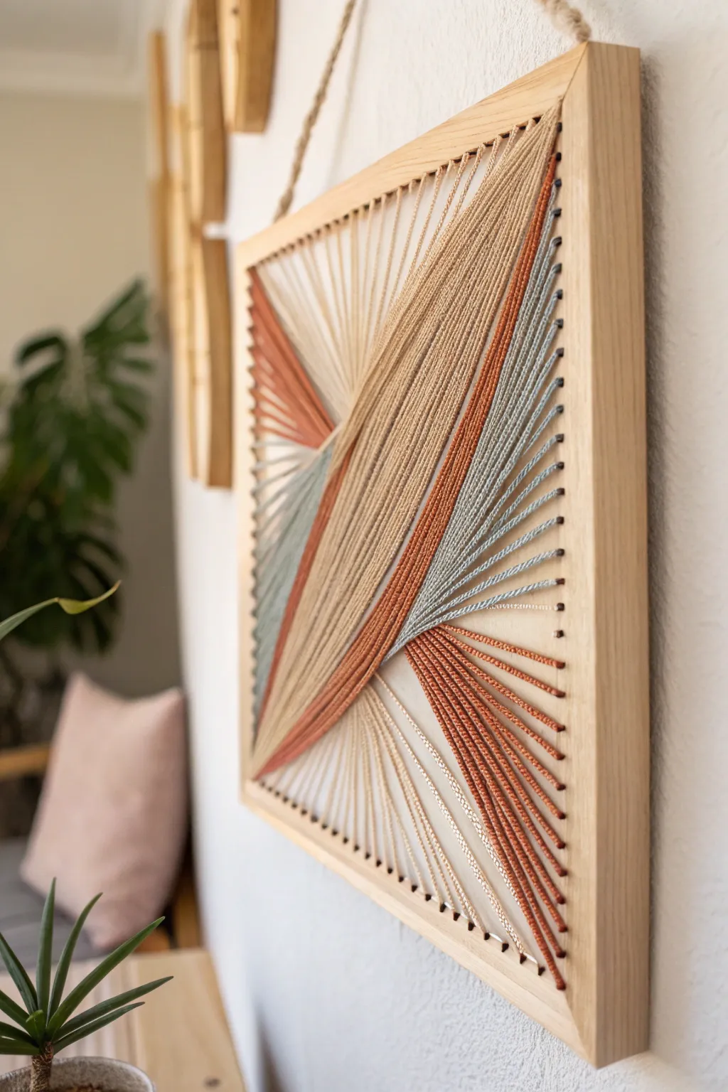Unleash your creativity with abstract string art—where every design is a masterpiece of simplicity and elegance.