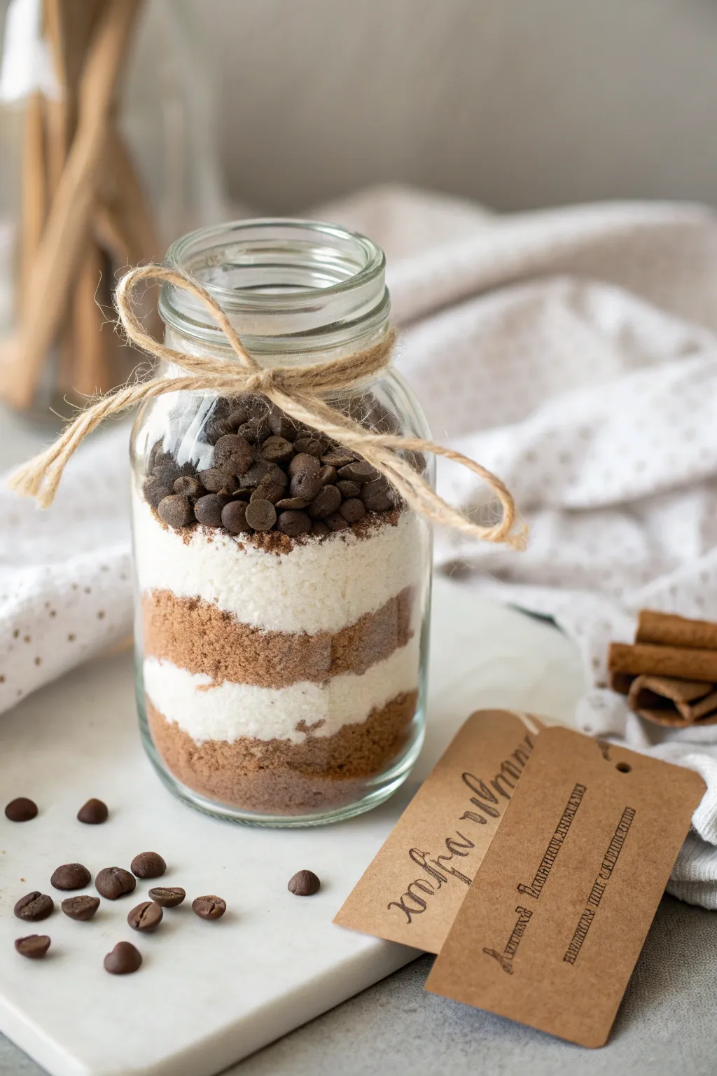 Craft a sweet surprise with this beautifully layered cookie mix in a jar – the perfect blend of simplicity and delight for your loved ones.