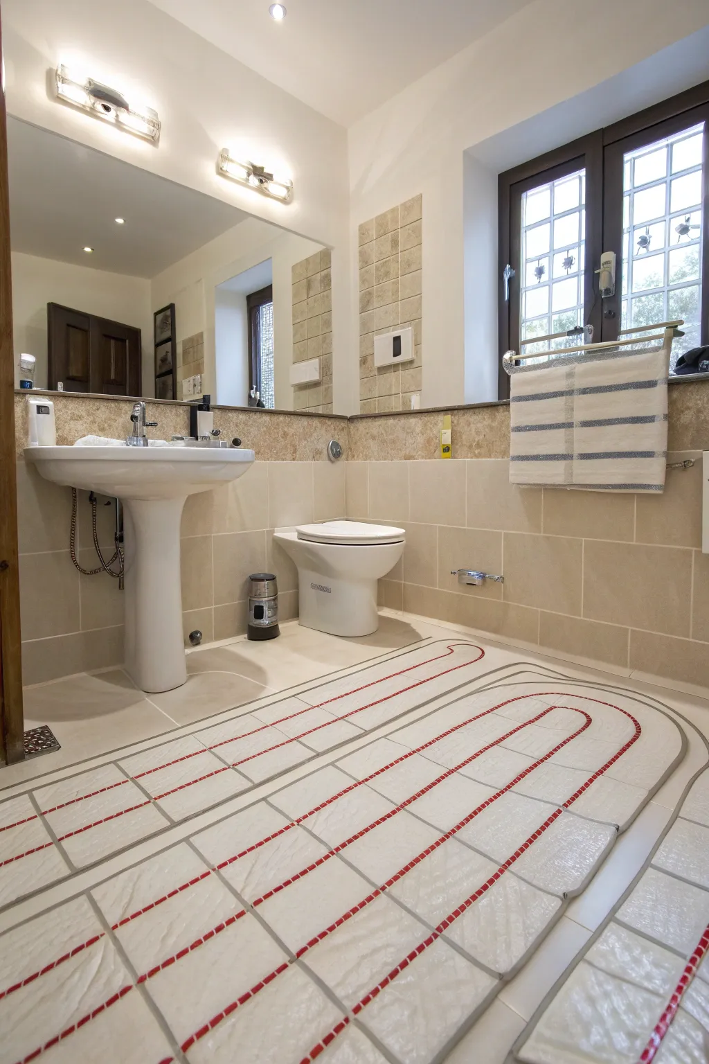 Add comfort with underfloor heating.