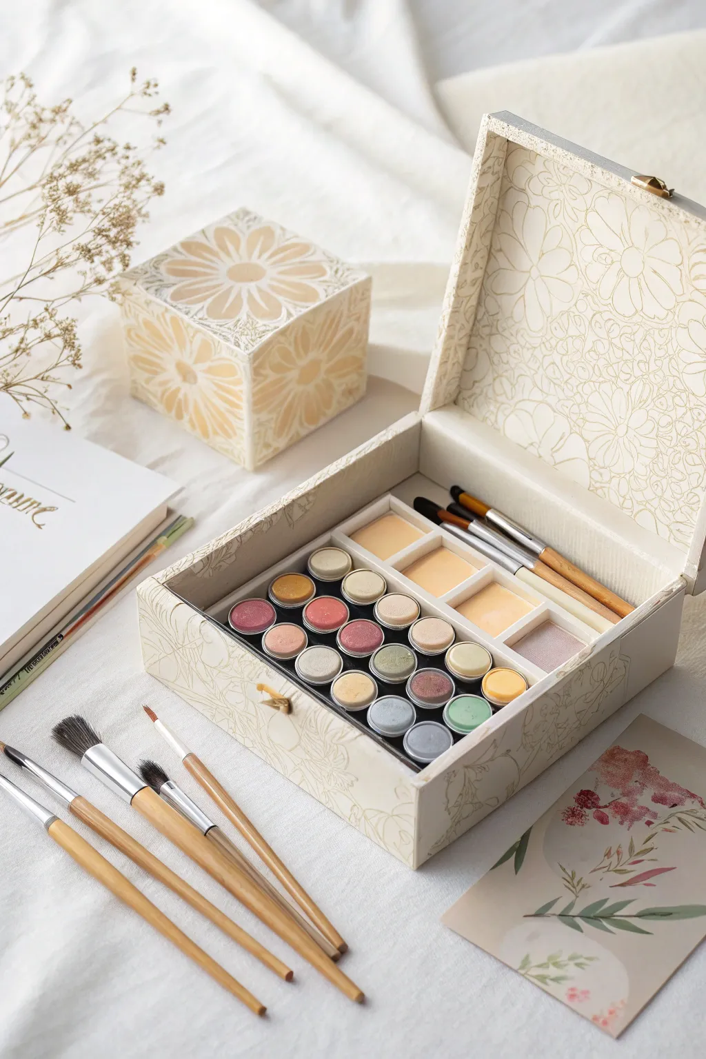 Unleash creativity with every layer of this art supply explosion box.