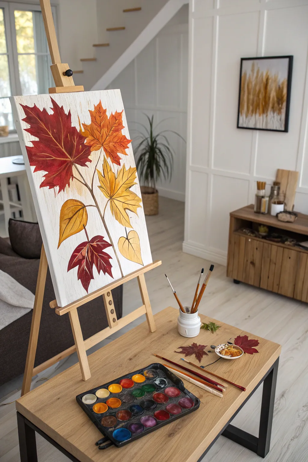 Unleash your creativity with abstract autumn vibes 🍂🎨 #FallArtistry