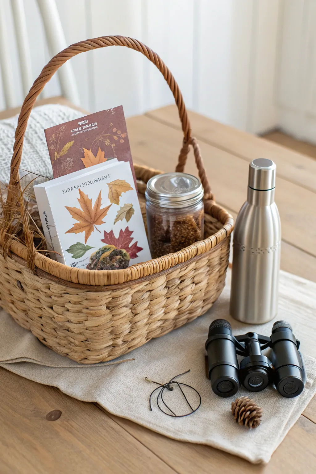 Capture the essence of fall with this elegantly curated gift basket for nature lovers.