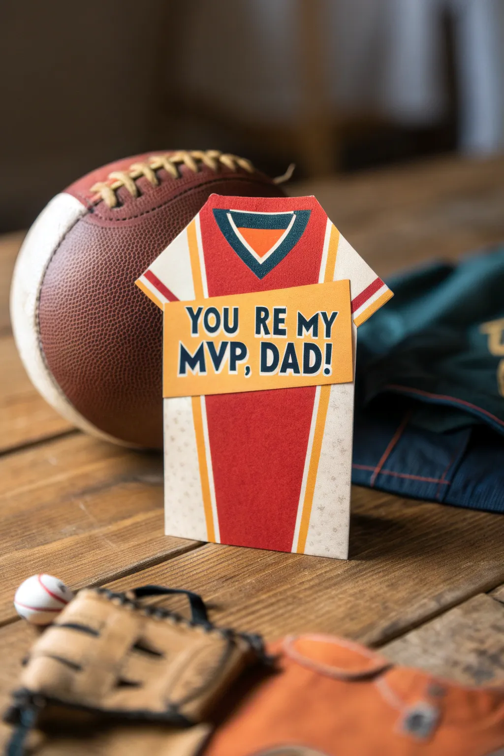 Celebrate Dad, the MVP of your life, with a sports-themed card that hits a home run!