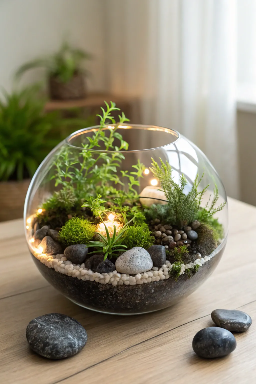 Embrace the magic of moonlit gardens with this enchanting glow-in-the-dark terrarium.