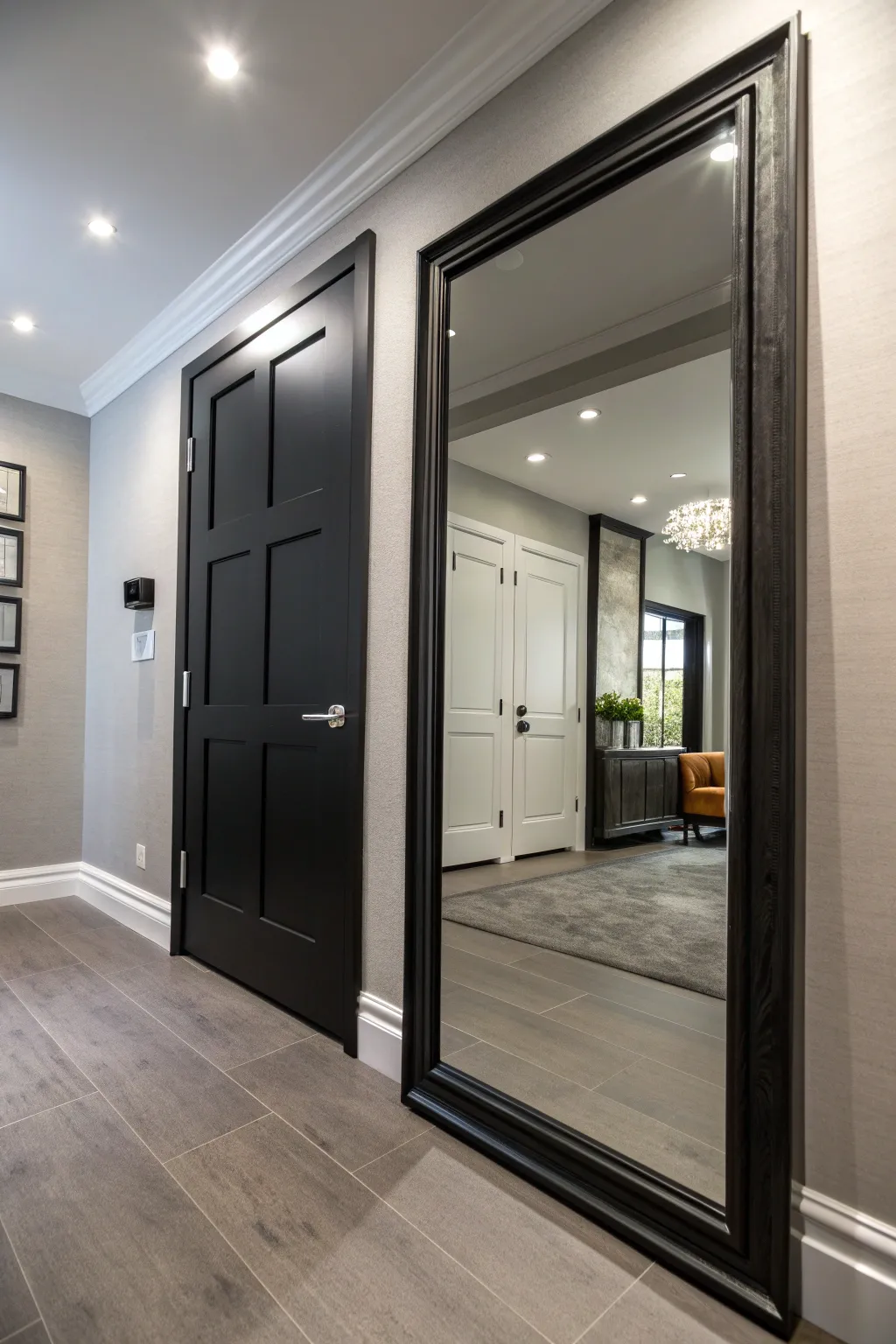 Transform your space effortlessly with the elegance of a mirrored door.