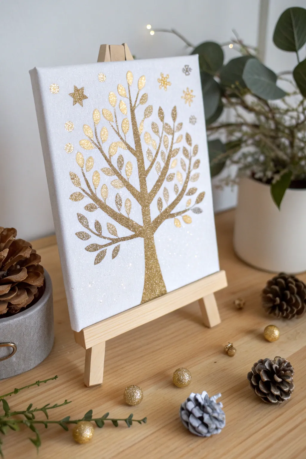 Unveil the magic of nature with a touch of sparkle! Discover the charm of tape resist glitter trees and add a shimmer to your creative space.