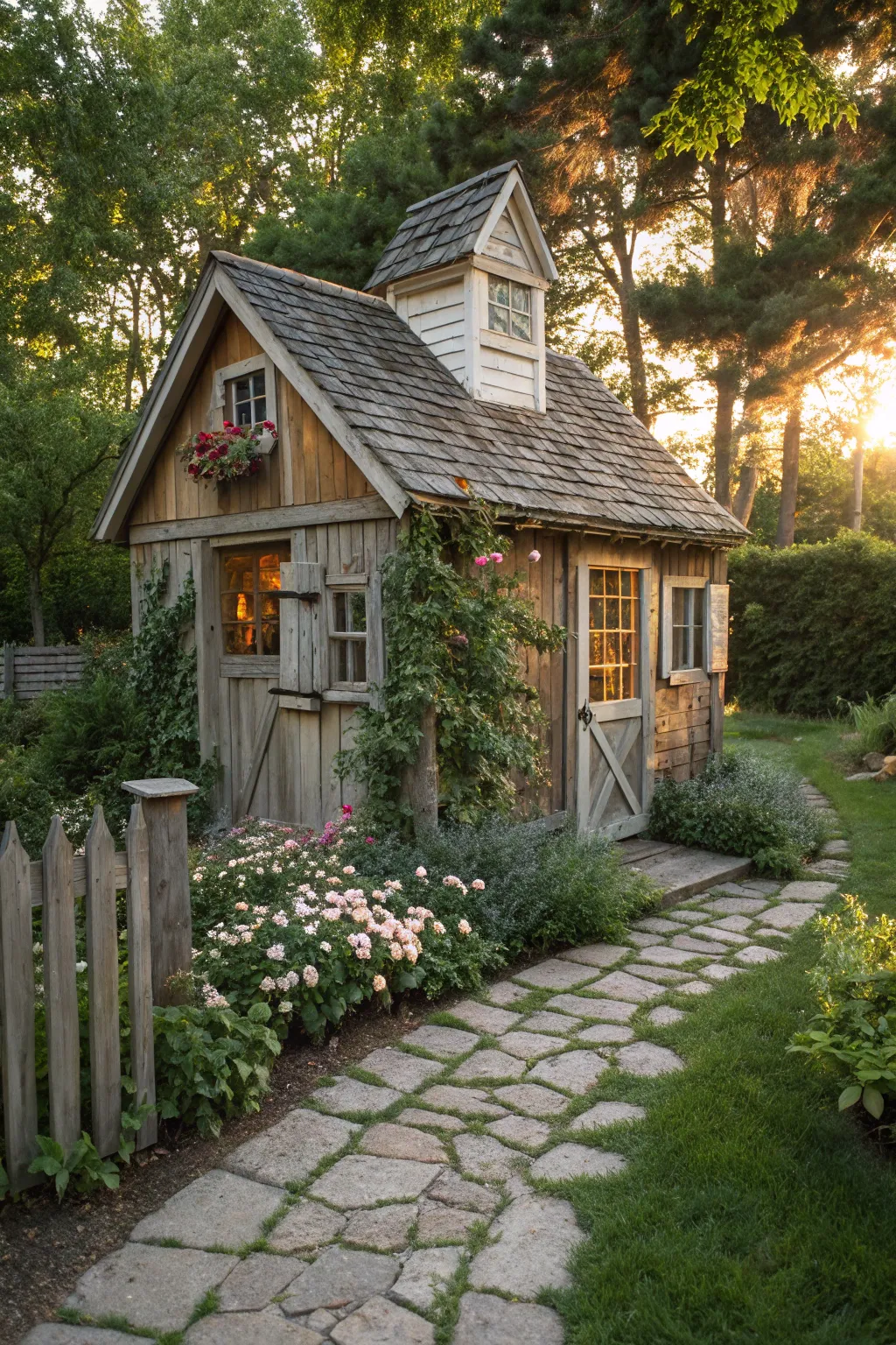 Transform your garden with a storybook cottage-style chicken coop.
