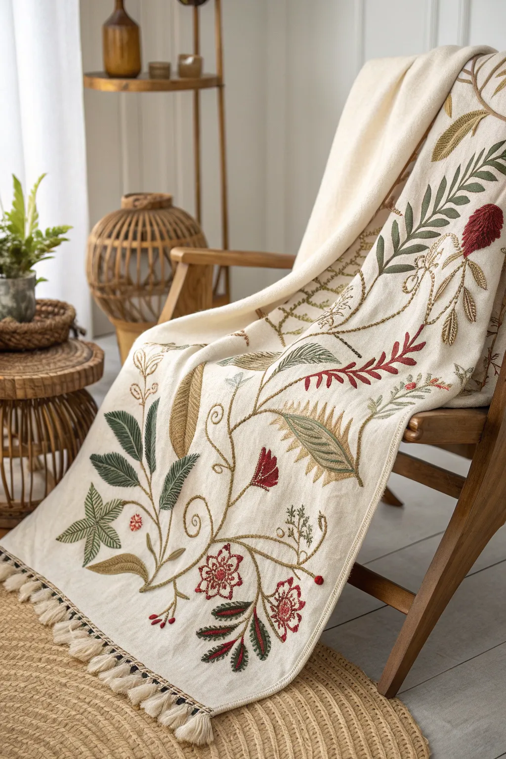 Botanical Embroidery: Nature's Elegance in Every Stitch