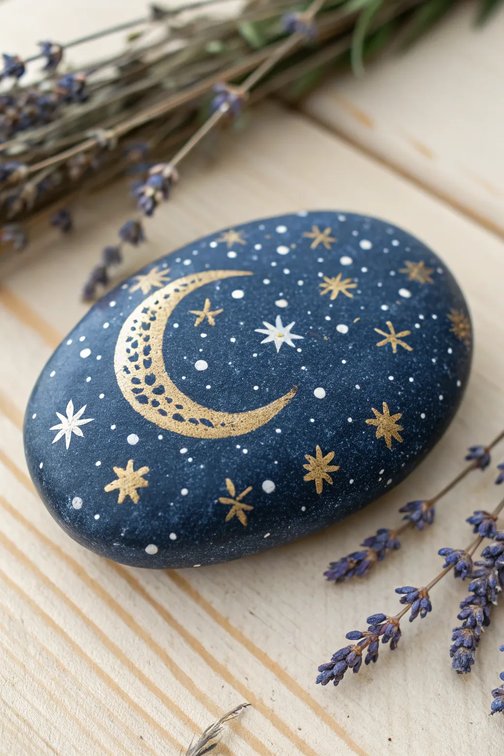 Capture the cosmos on a pebble and let your friendship shine like the stars. ✨