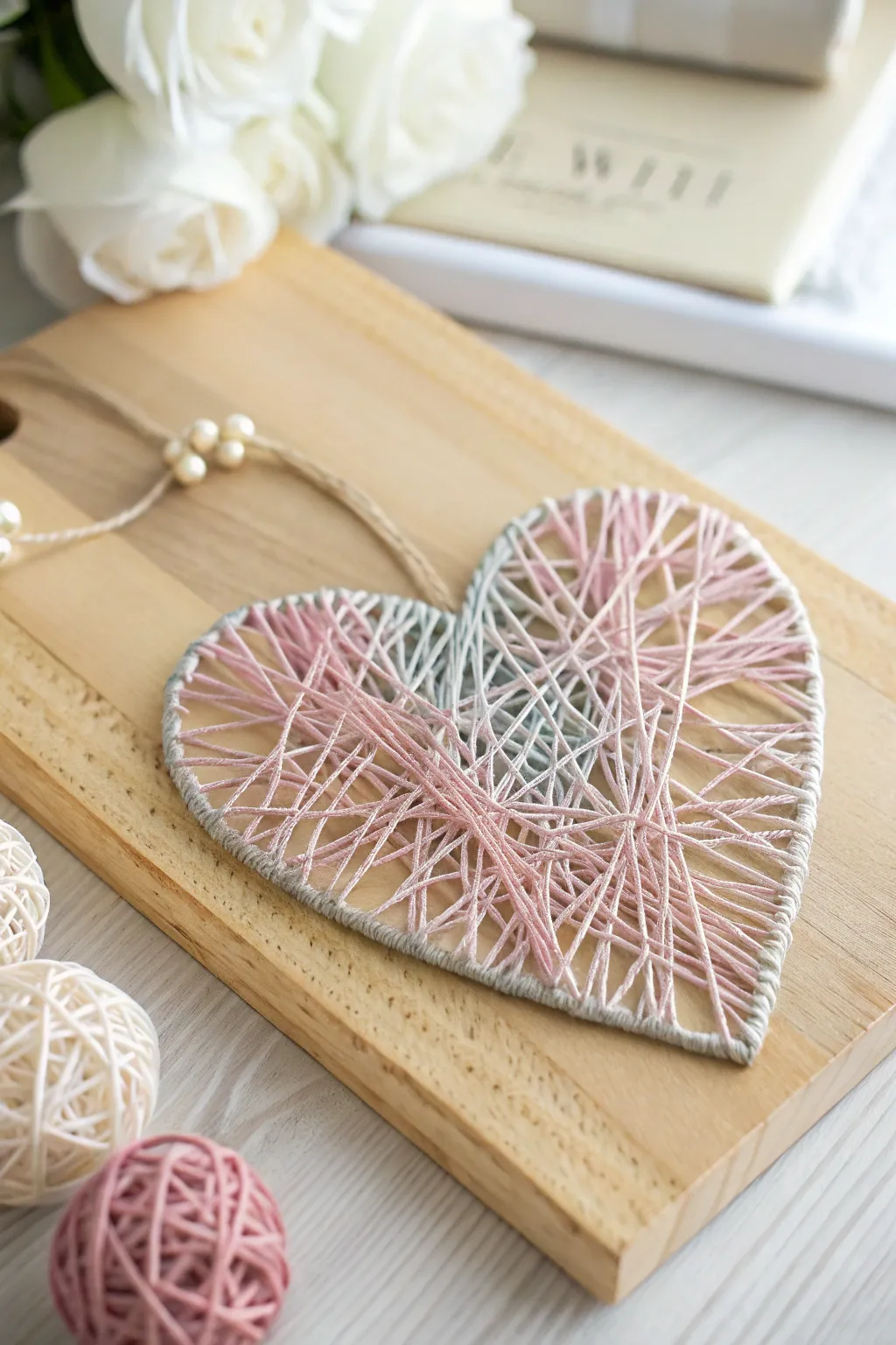 Craft a heart of yarn and simplicity: Discover the art of string with a Scandinavian twist.
