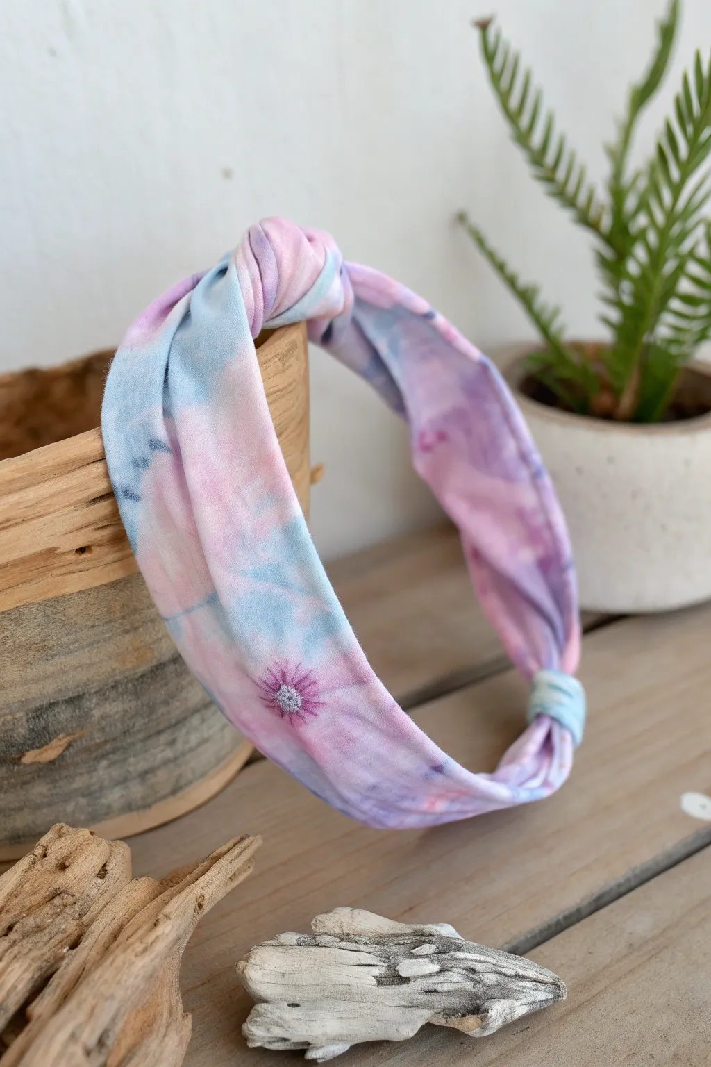 Add a pop of color and style with these charming tie-dye headbands!