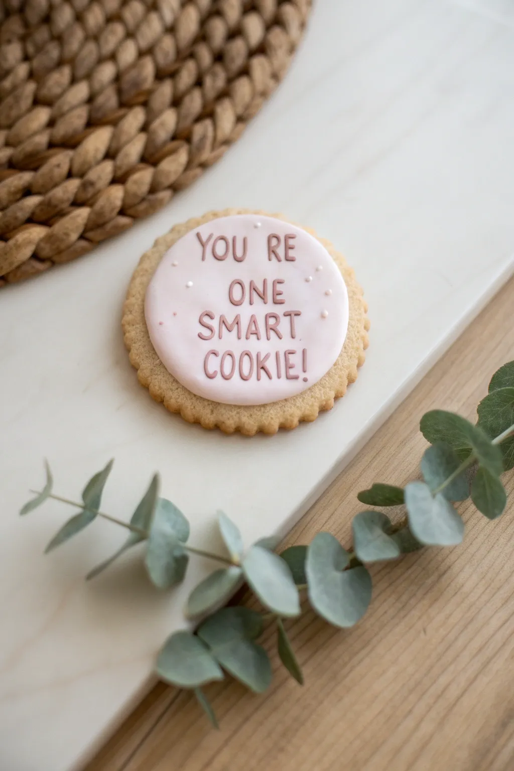 Bring a smile to your face with these charming punny cookies! #SmartCookie