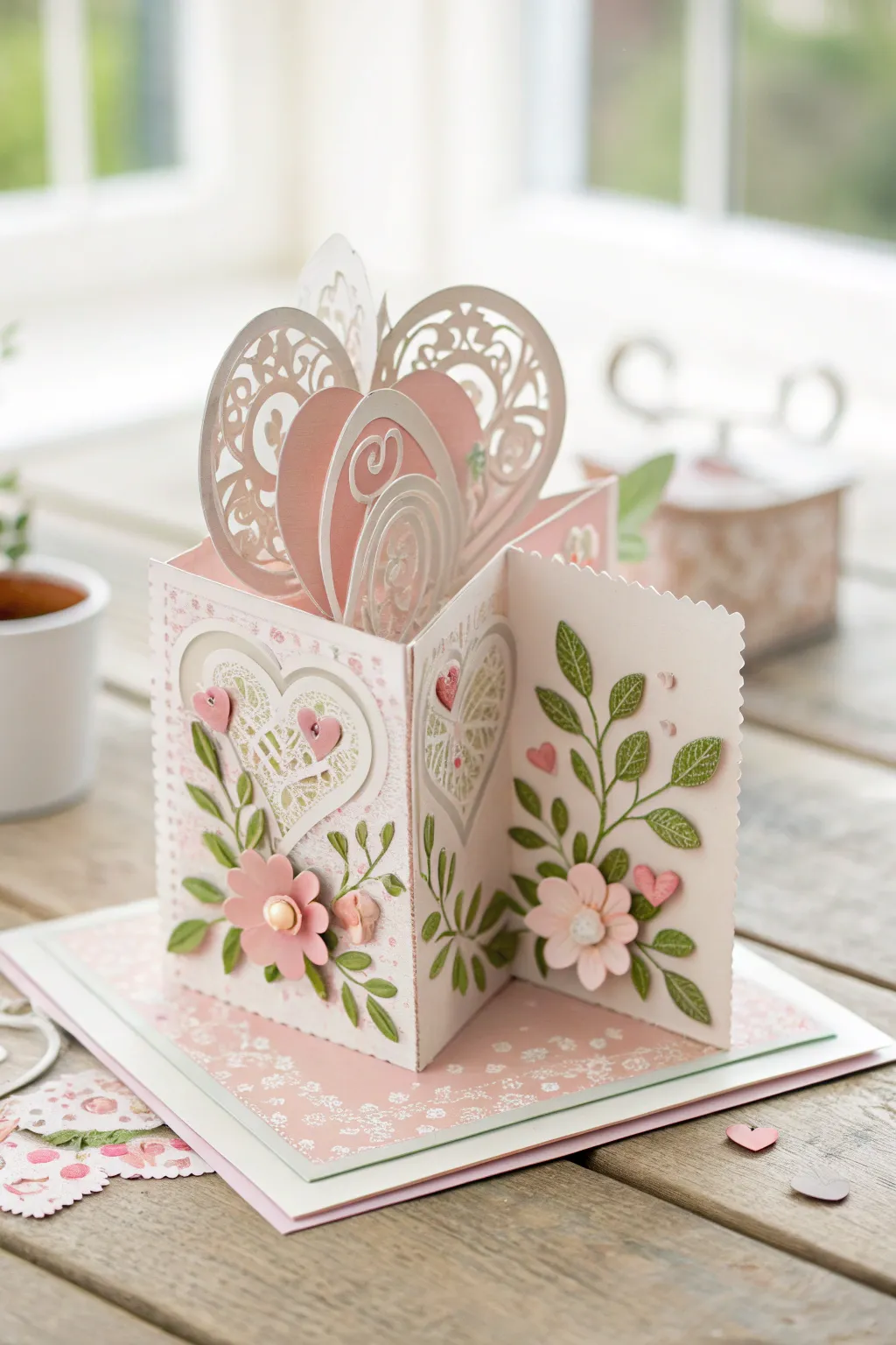 Surprise your bestie with a pop-up card that blooms with beauty and charm. #GalentinesDay #HandmadeWithLove