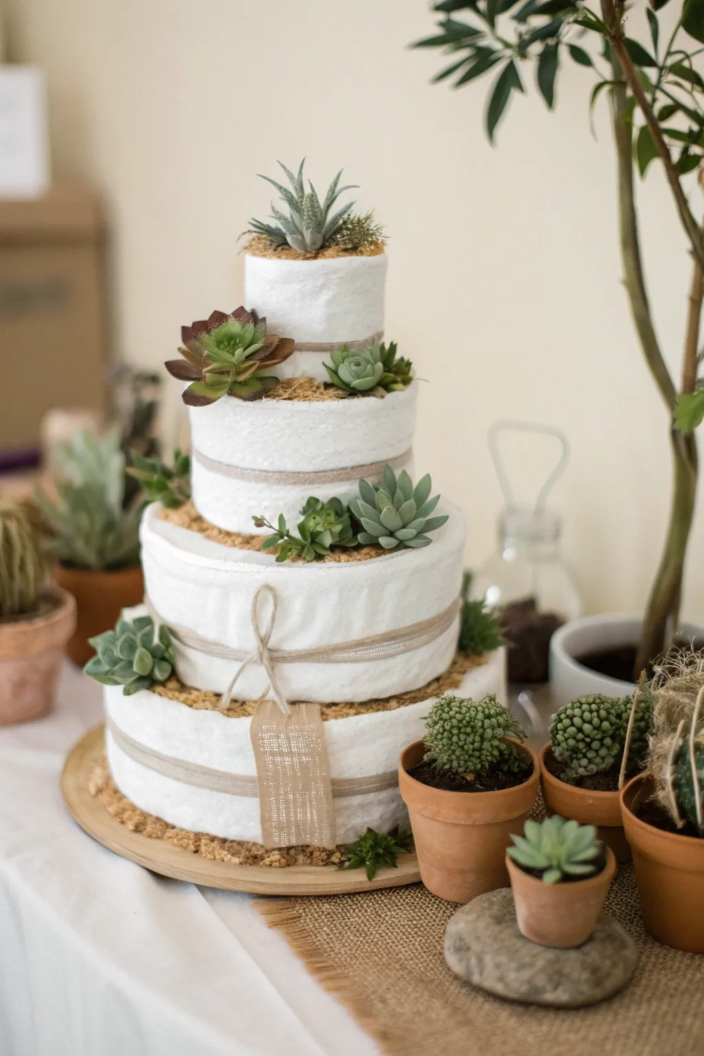 Embrace new beginnings with a botanical touch—perfect for a gender-neutral baby celebration.