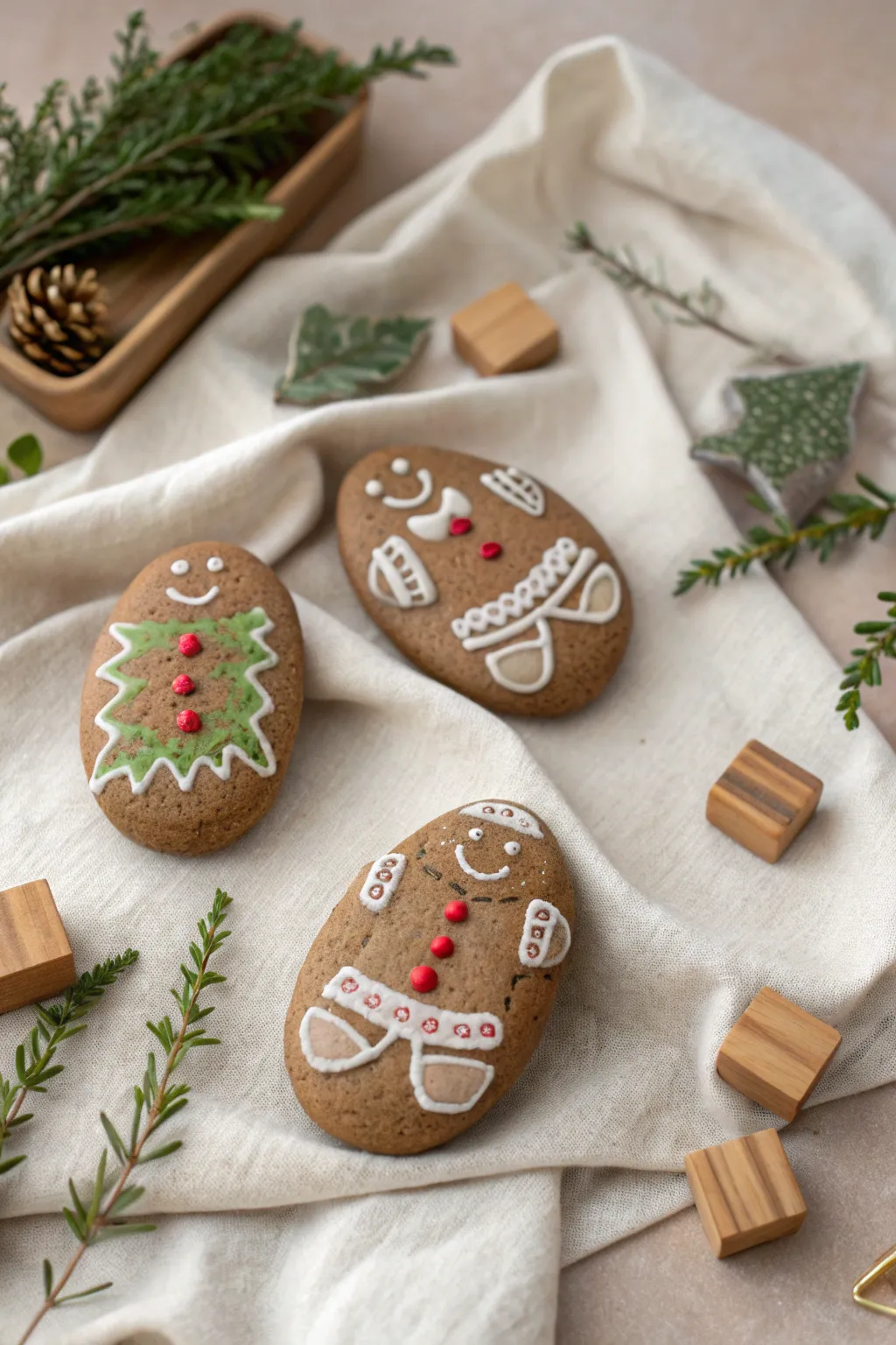 Bring classic tales to life with charming gingerbread story stones, perfect for sparking creativity and imagination!