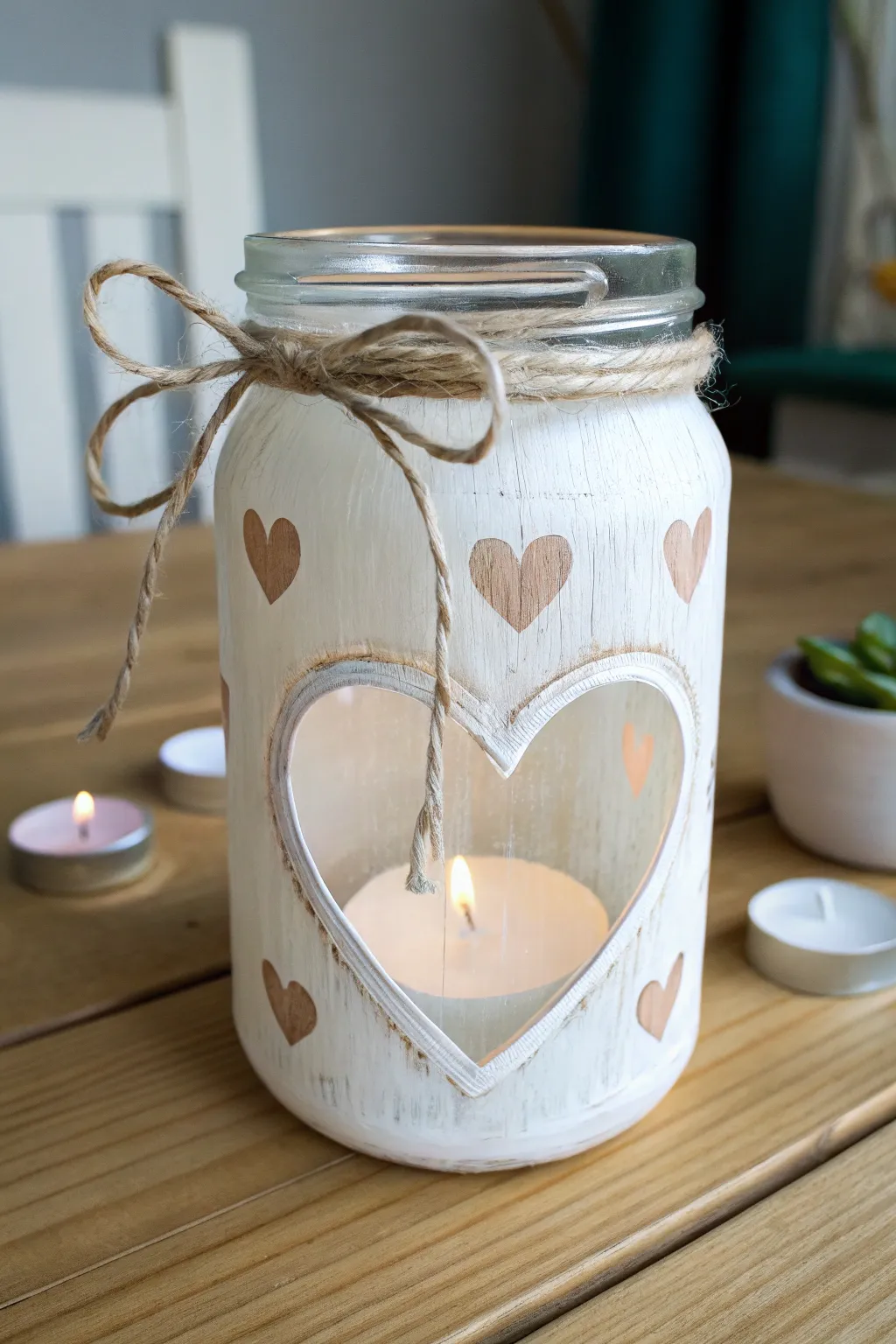 Discover the charm of peek-a-boo designs with this elegant glass jar, where simplicity meets artistry.