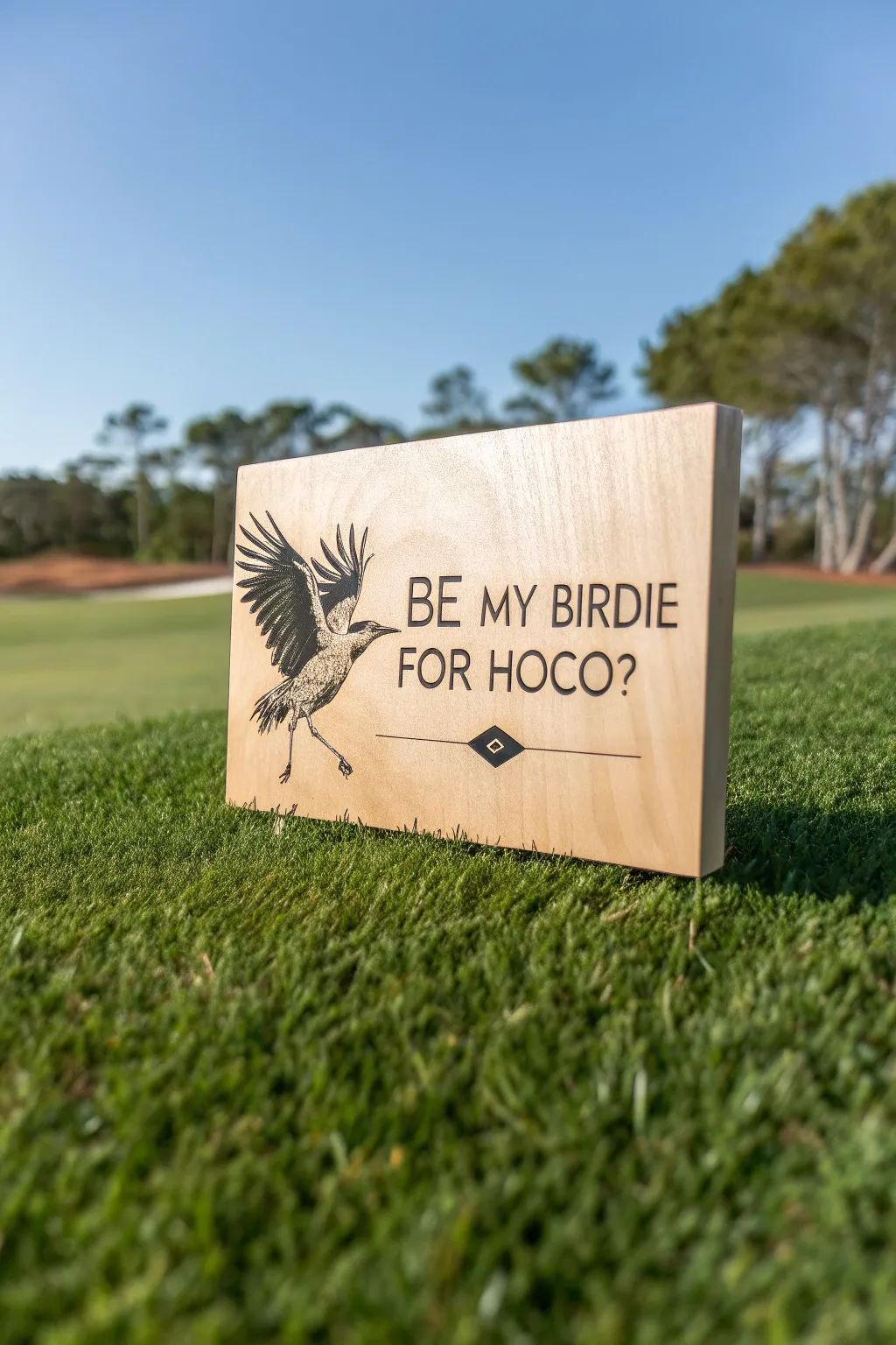 Score a hole-in-one with this charming HOCO proposal idea! 🌿🏌️‍♂️ #BirdieForHOCO